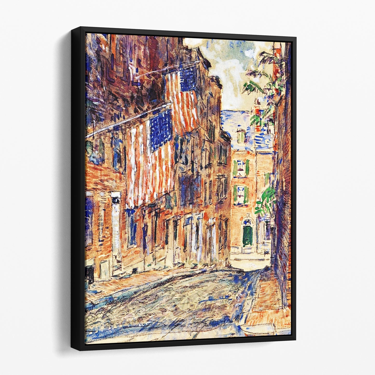 Acorn Street, Boston (1919) by Childe Hassam