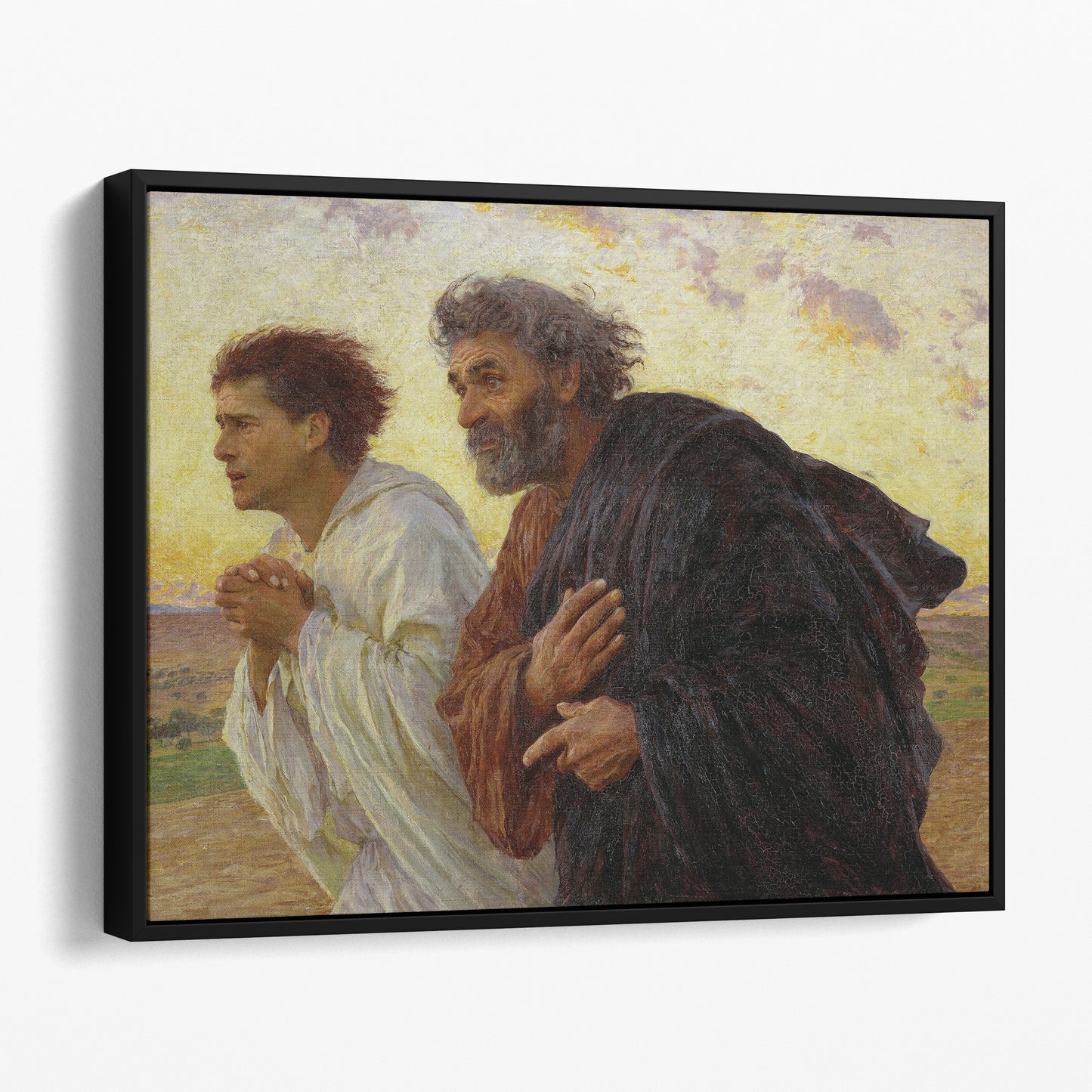 Disciples Peter And John Running To The Tomb On The Morning Of The Resurrection