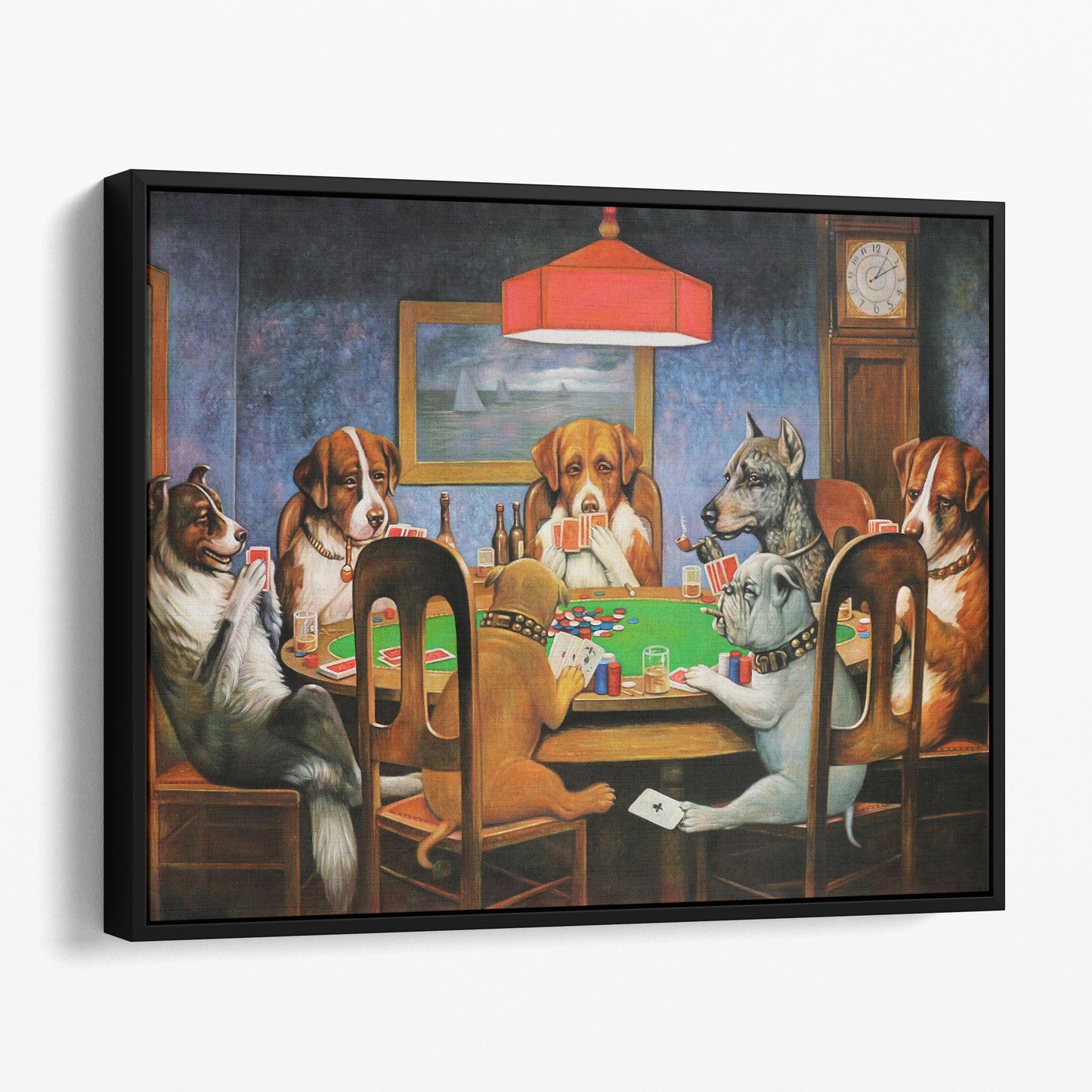 Dogs Playing Poker Cards A Friend In Need