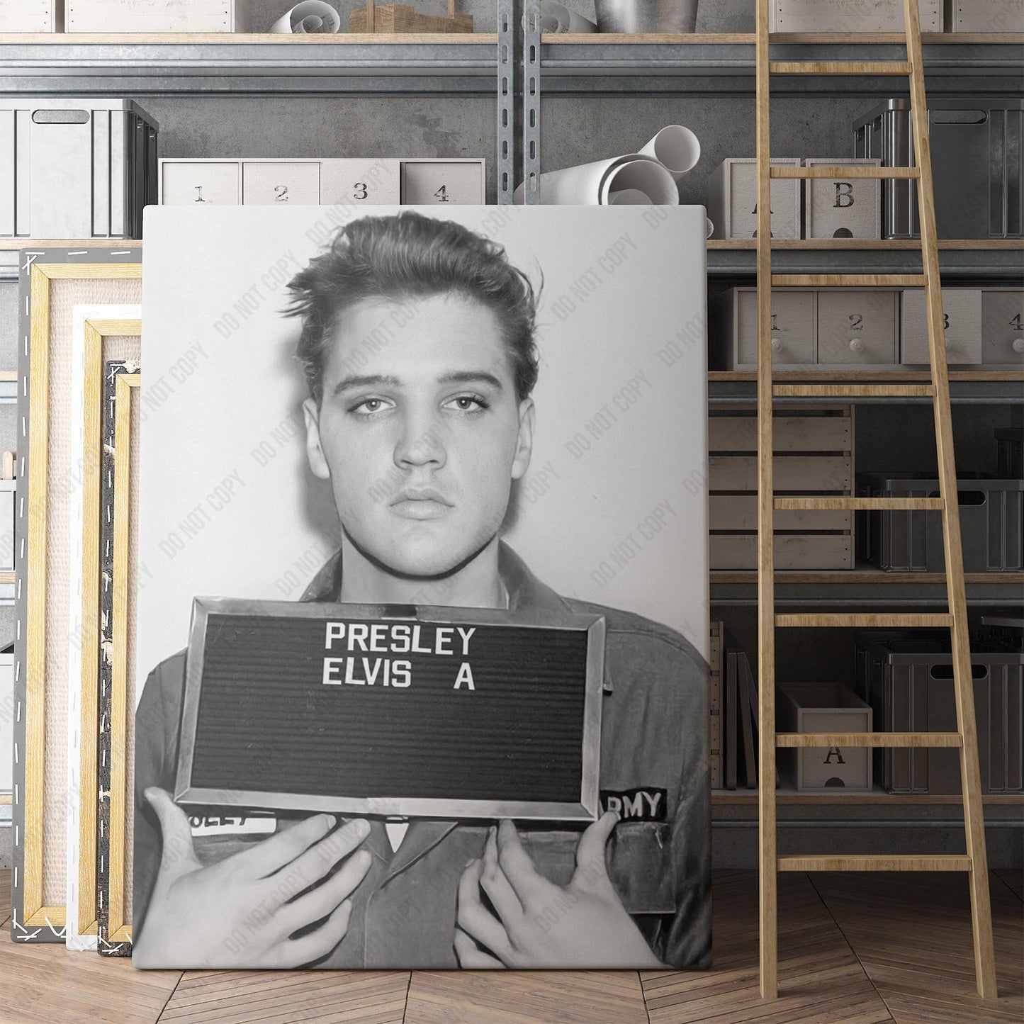 Elvis Presley US Army Mug Shot