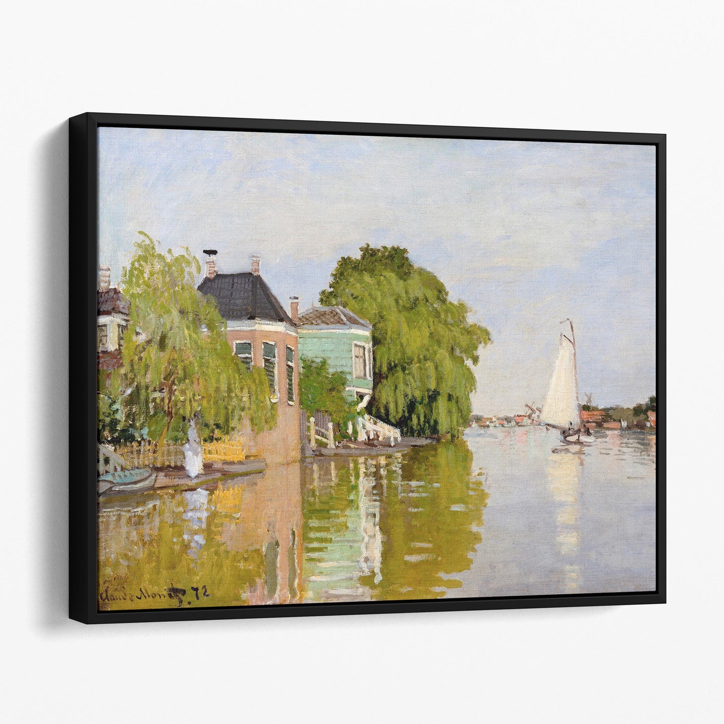 Houses on the Achterzaan (1871) by Claude Monet