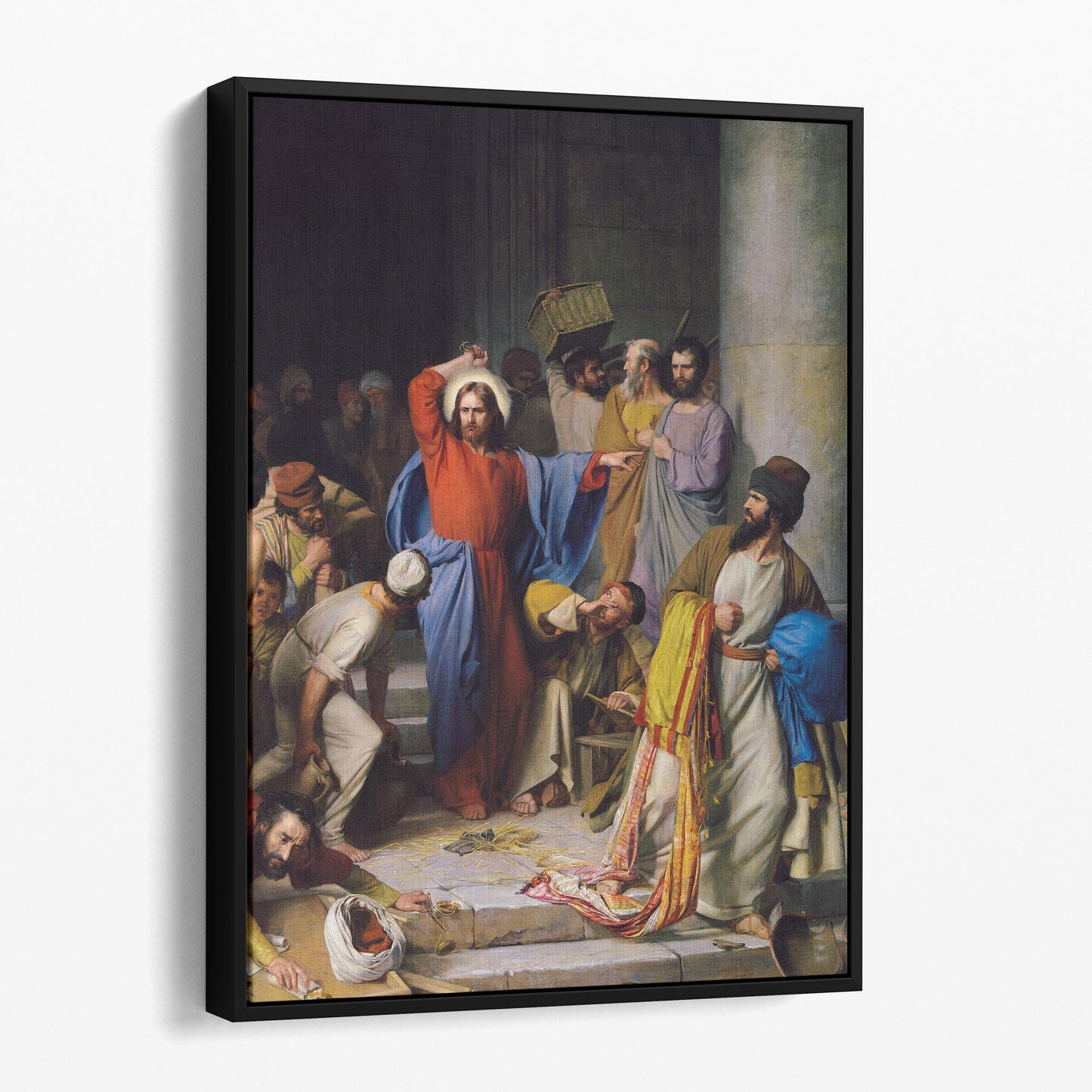 Jesus Casting Out the Money Changers at the Temple by Carl Heinrich Bloch