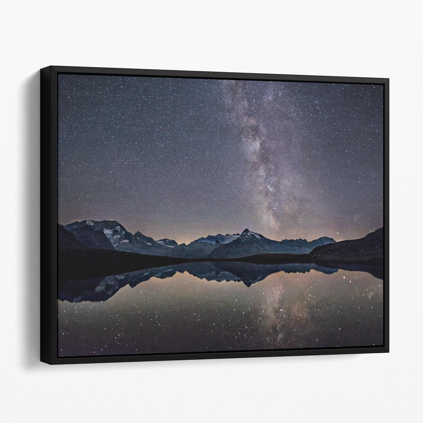 Milky Way Over Mountains And Lake