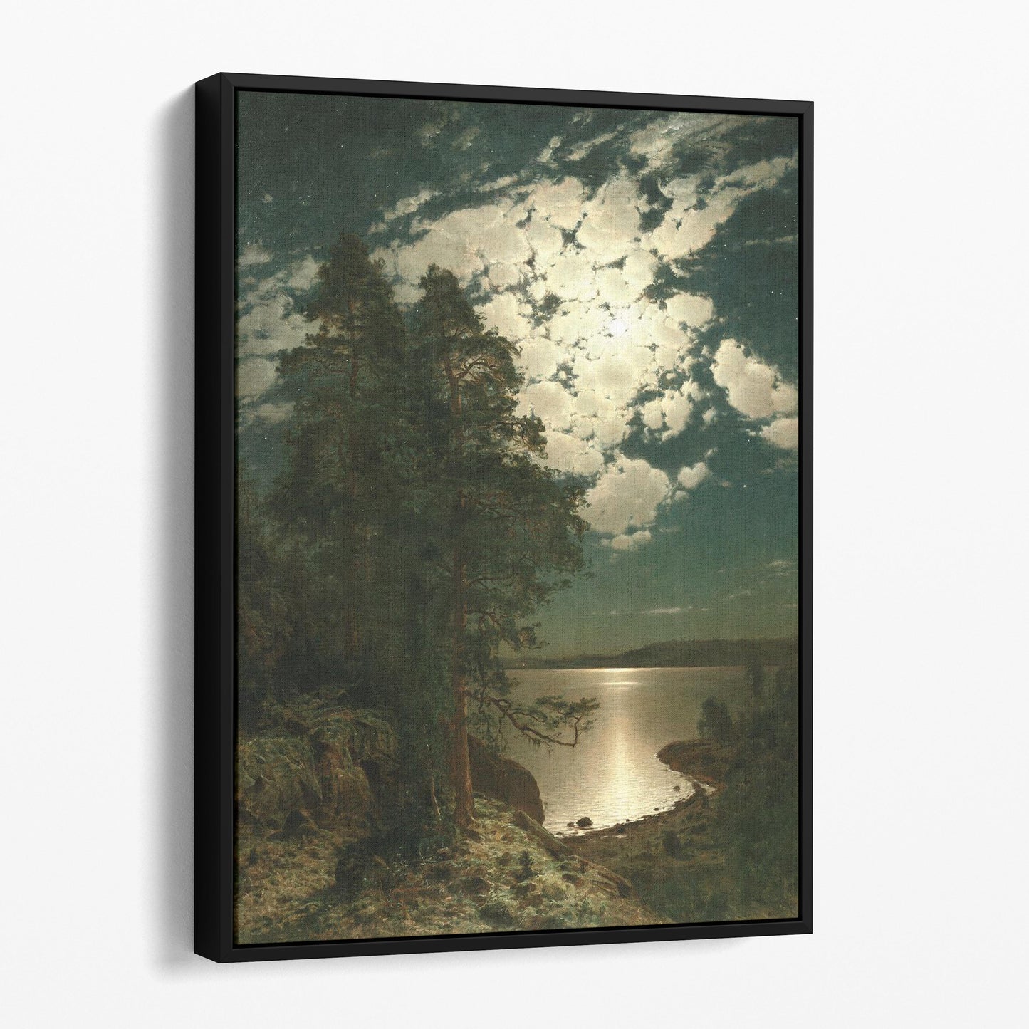 Moonlit Night (1883) by Hjalmar Munsterhjelm