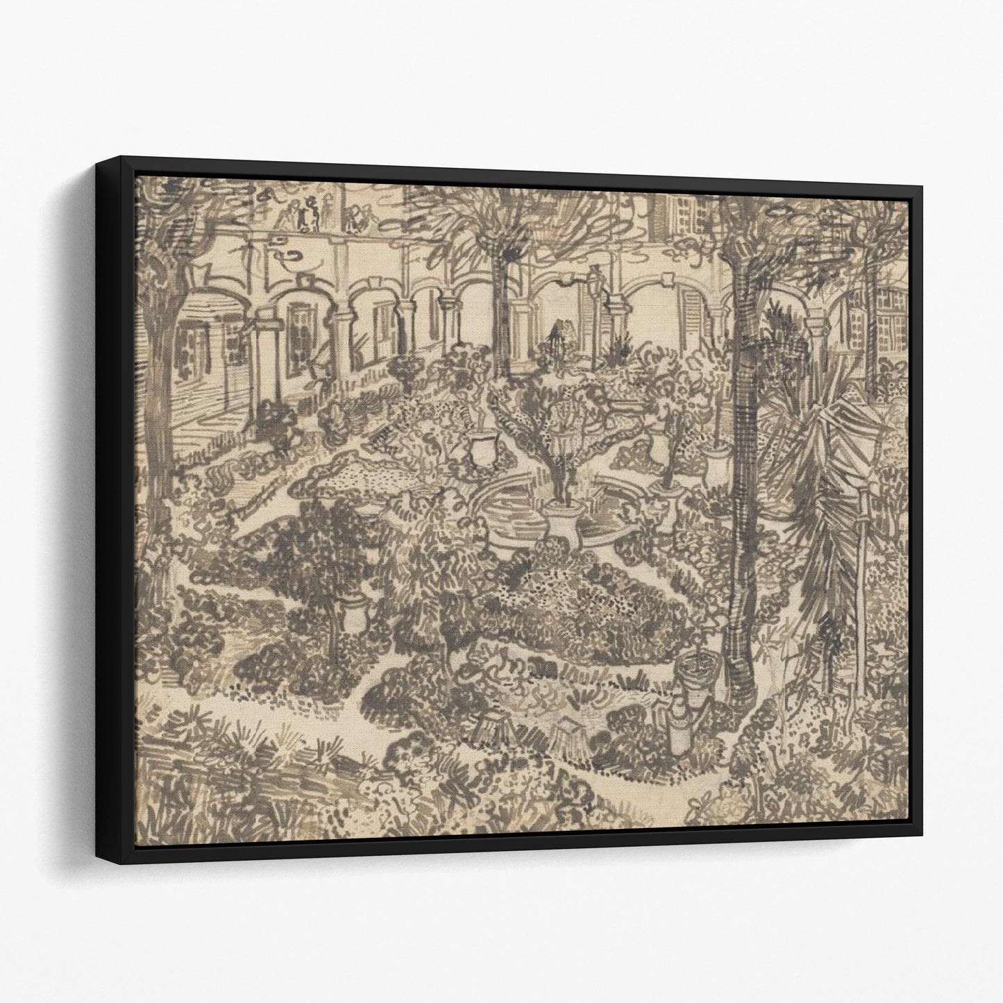 Garden of the Hospital (1889) by Van Gogh