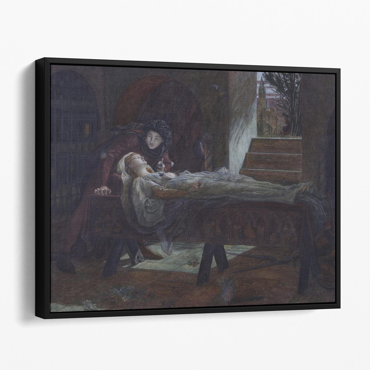 The Tomb Scene from Shakespeare’s Romeo and Juliet (1870) by Lucy Madox Brown