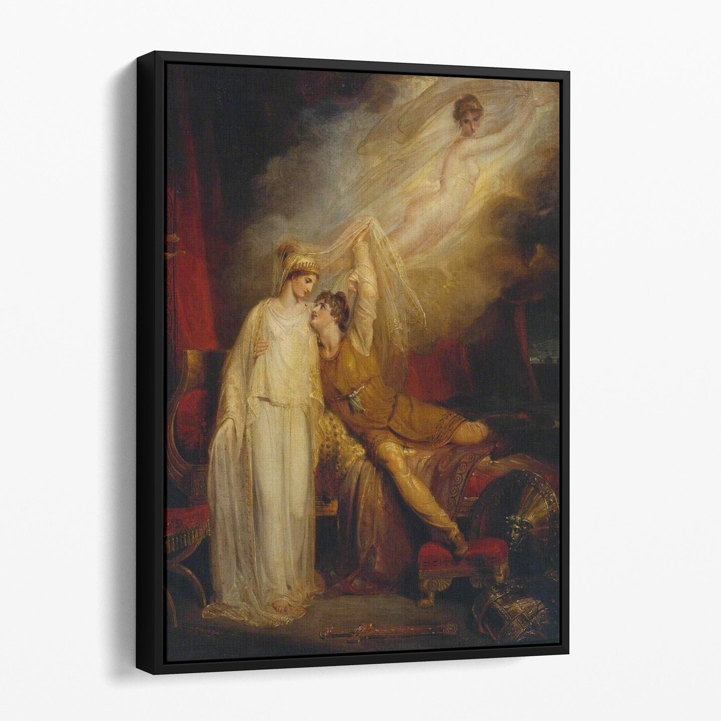 The Reconciliation of Helen and Paris after His Defeat by Menelaus (1805) by Richard Westall