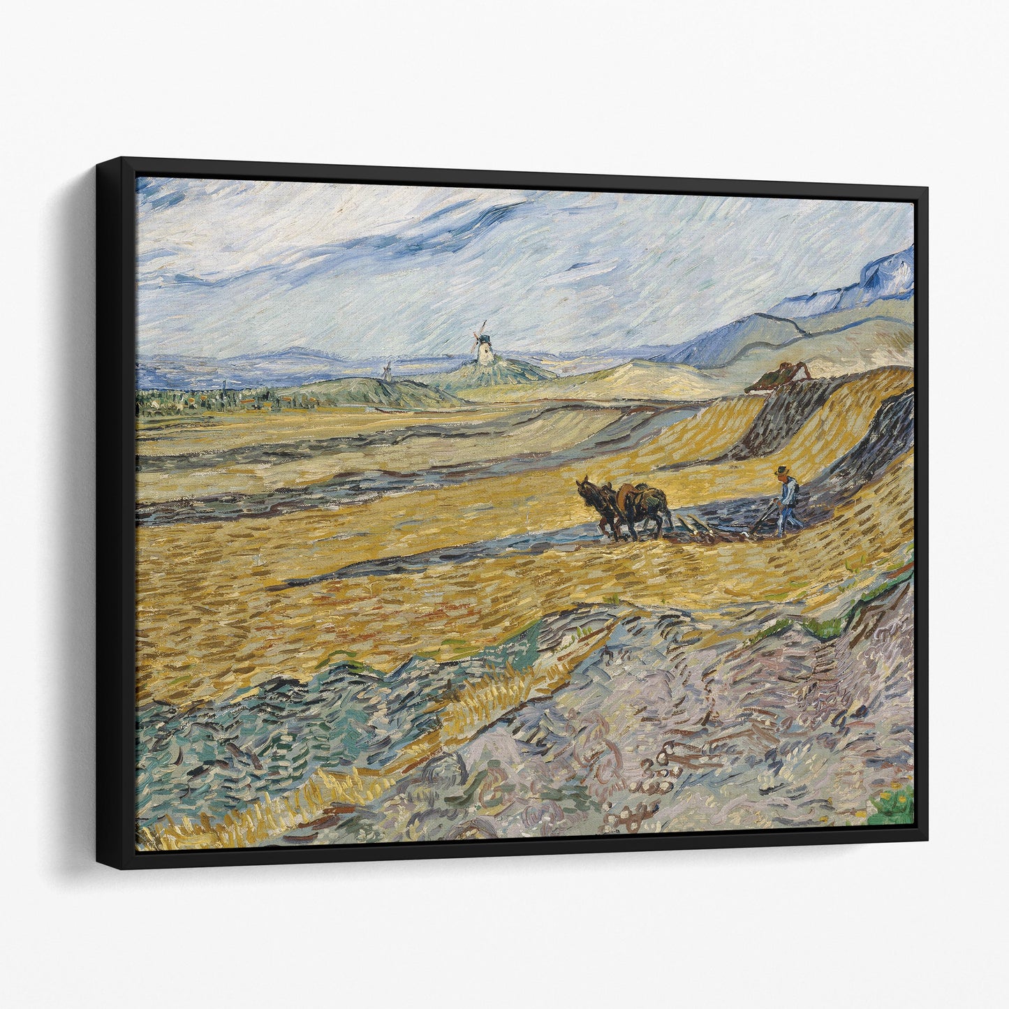 Enclosed Field with Ploughman (1889) by Van Gogh