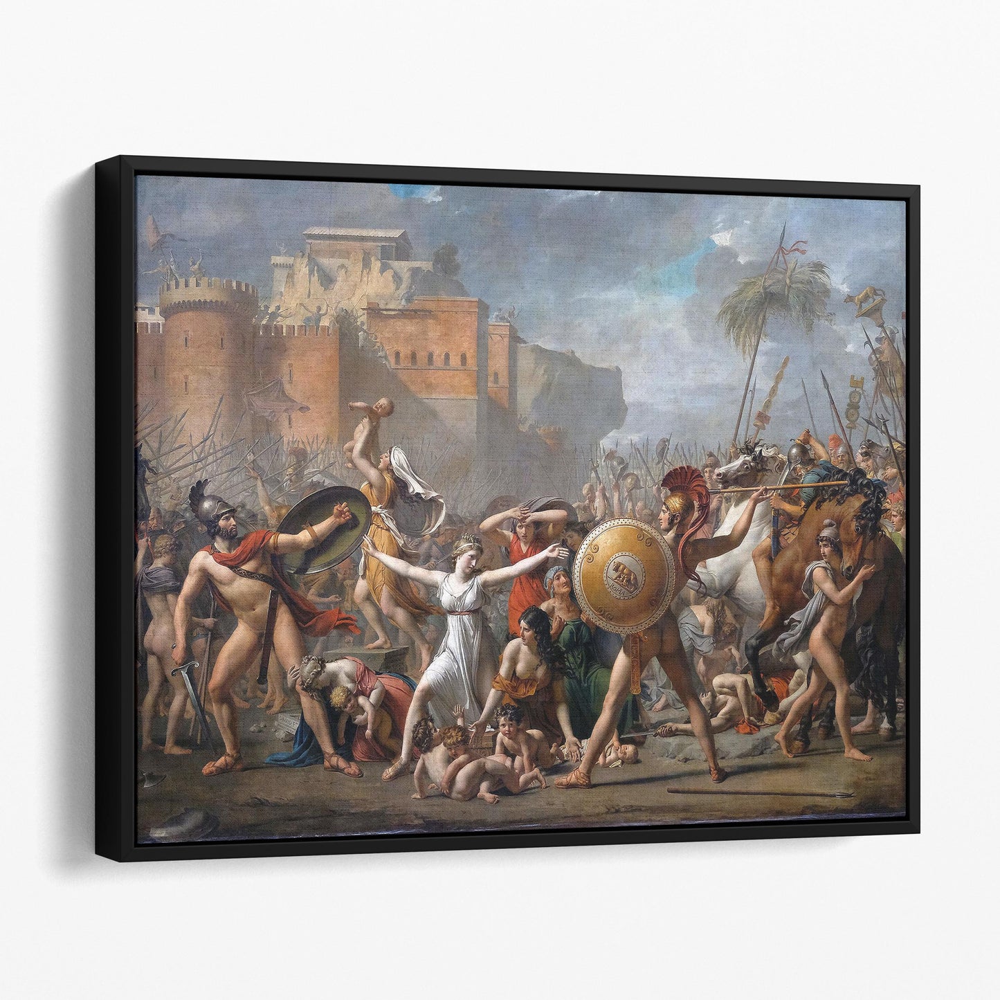 The Intervention of the Sabine Women (1799) by Jacques-Louis David