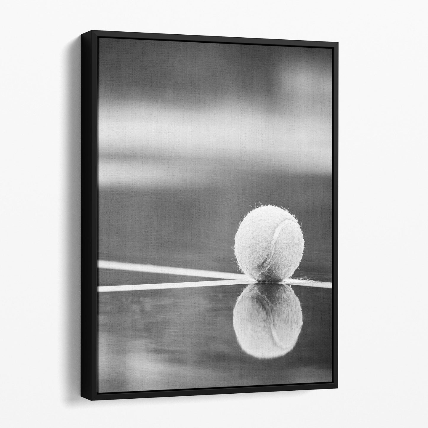 Tennis Ball On Tennis Court