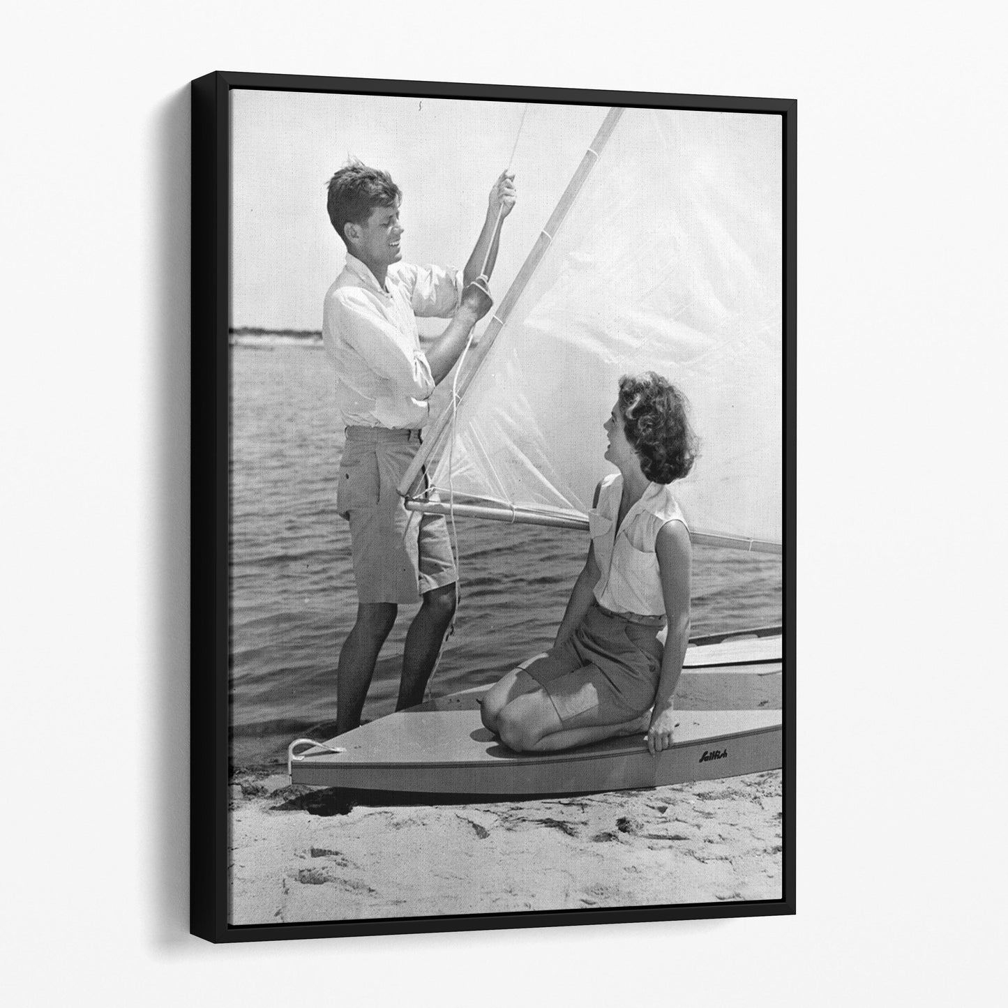 John F Kennedy (JFK) and Jackie Kennedy Sailing