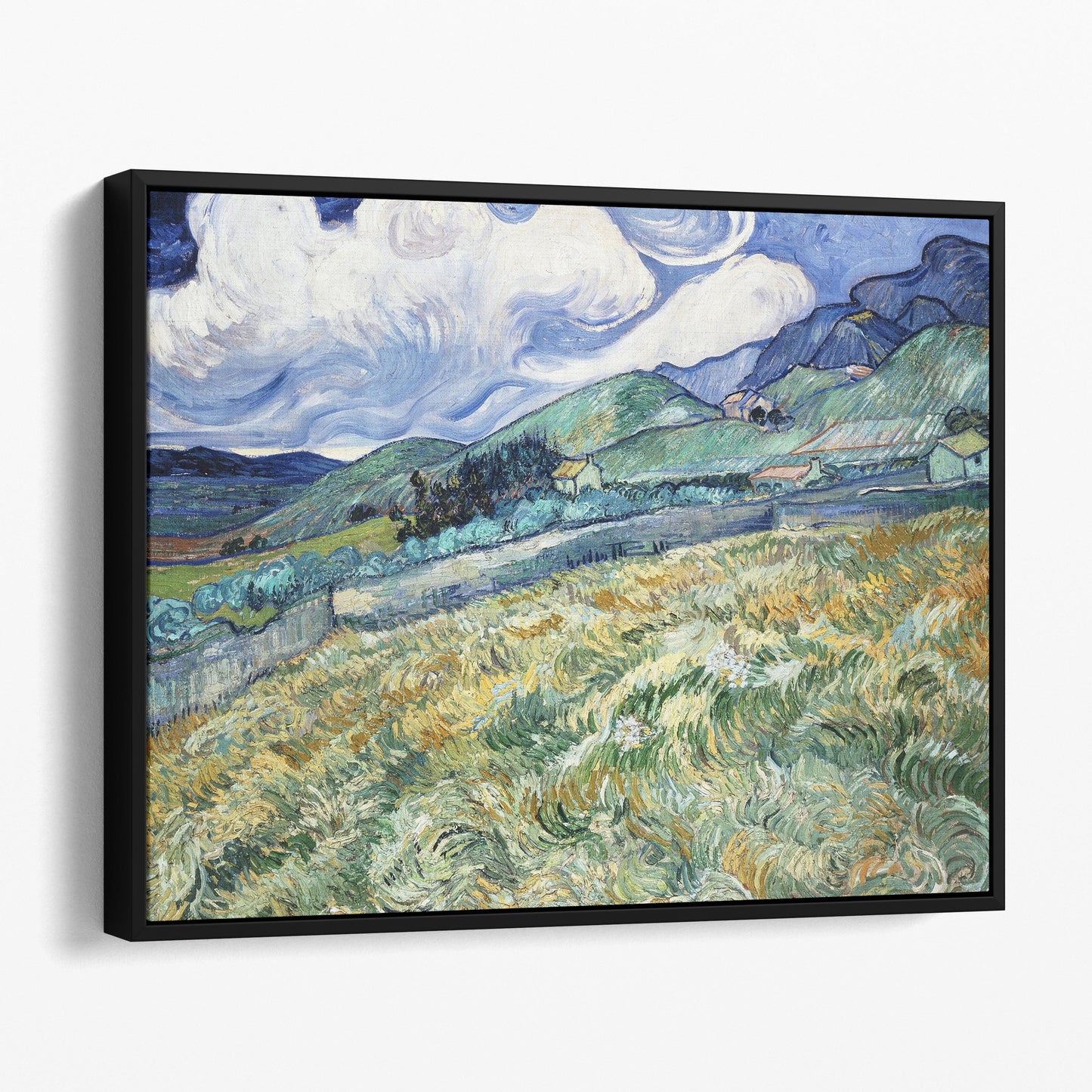 Landscape from Saint-Rémy (1889) by Van Gogh