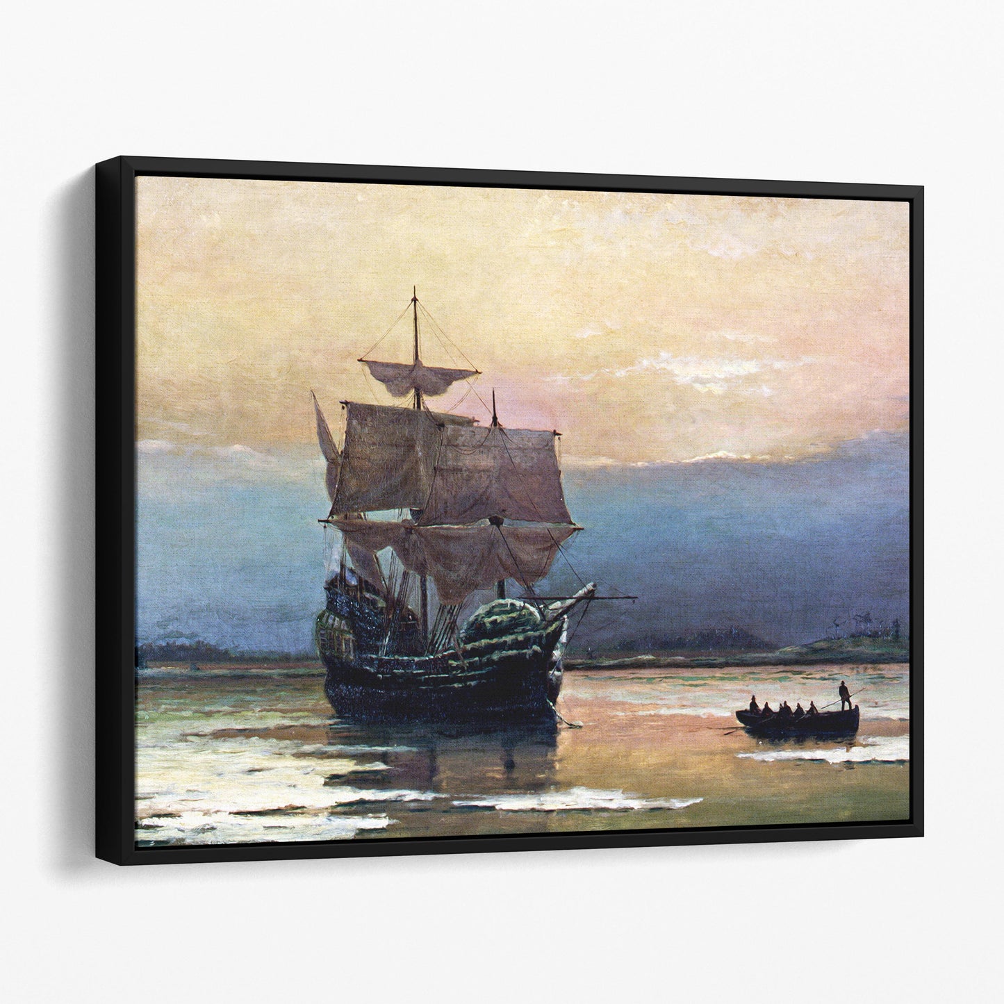 Mayflower in Plymouth Harbor by William Halsall