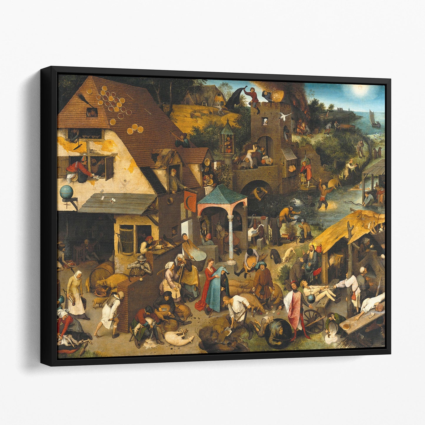 Netherlandish Proverbs (1559) by Pieter Bruegel the Elder