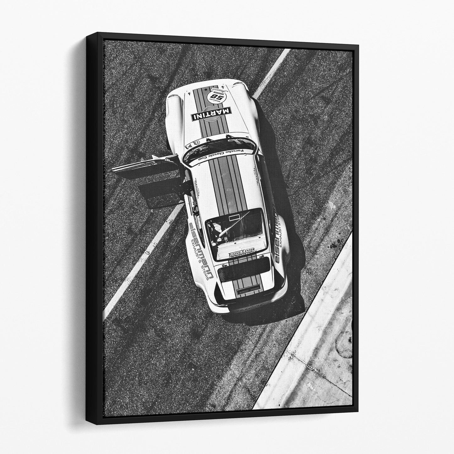 Porsche Martini On Race Track