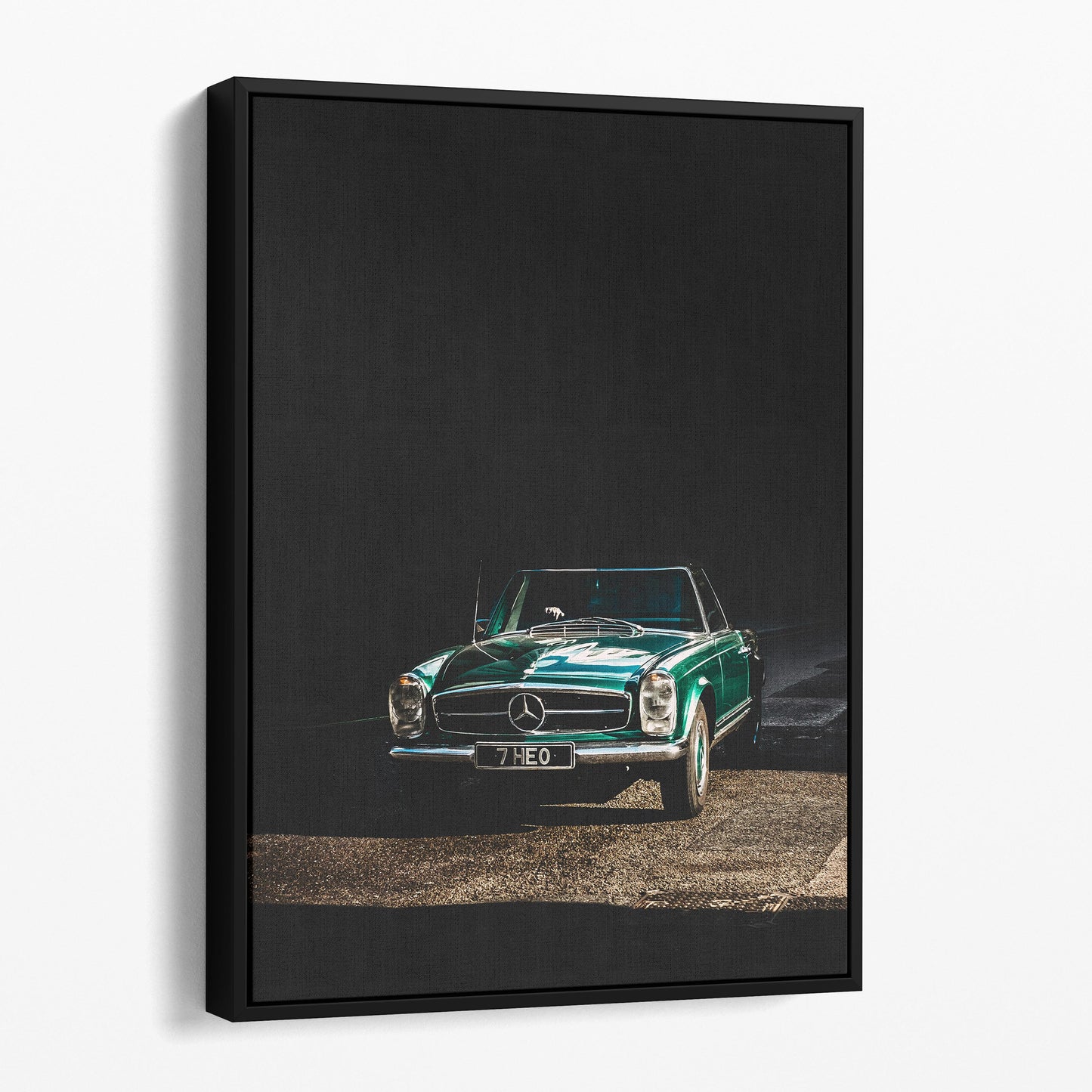 Classic Green Mercedes Benz Convertible