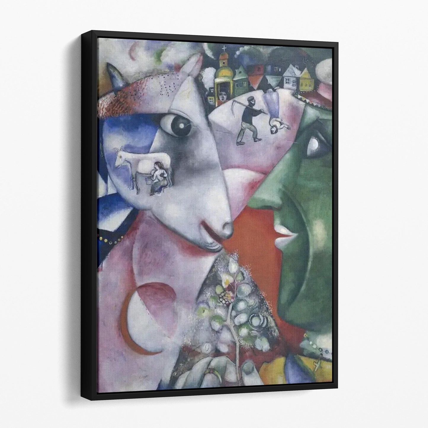 I and the Village by (1911) Marc Chagall