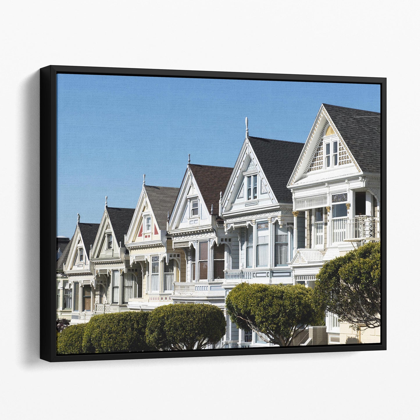 Painted Ladies Row of Victorian Houses San Francisco