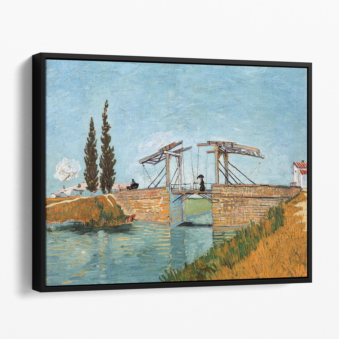 Langlois Bridge at Arles (1888) by Van Gogh