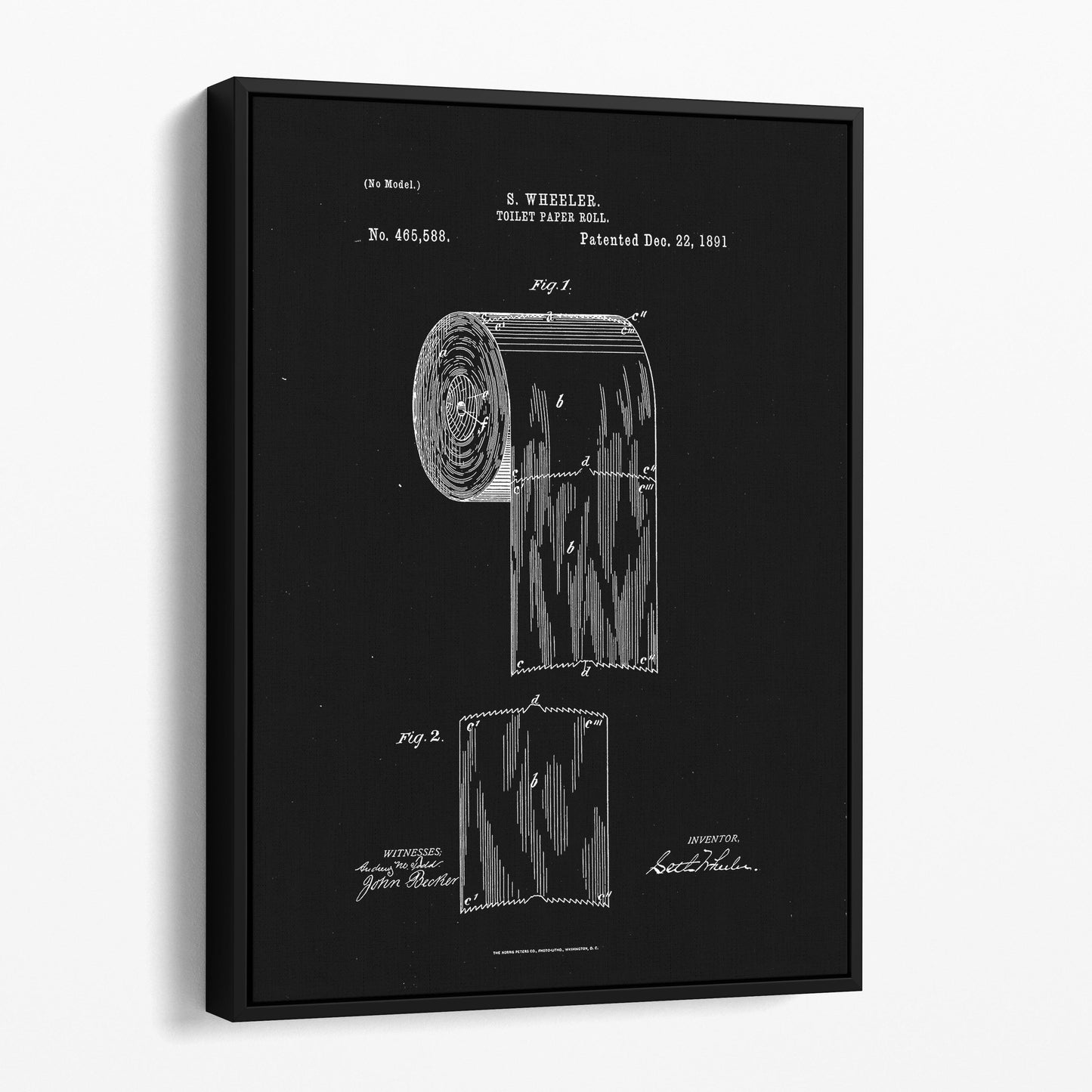 Toilet Paper Patent Blueprint