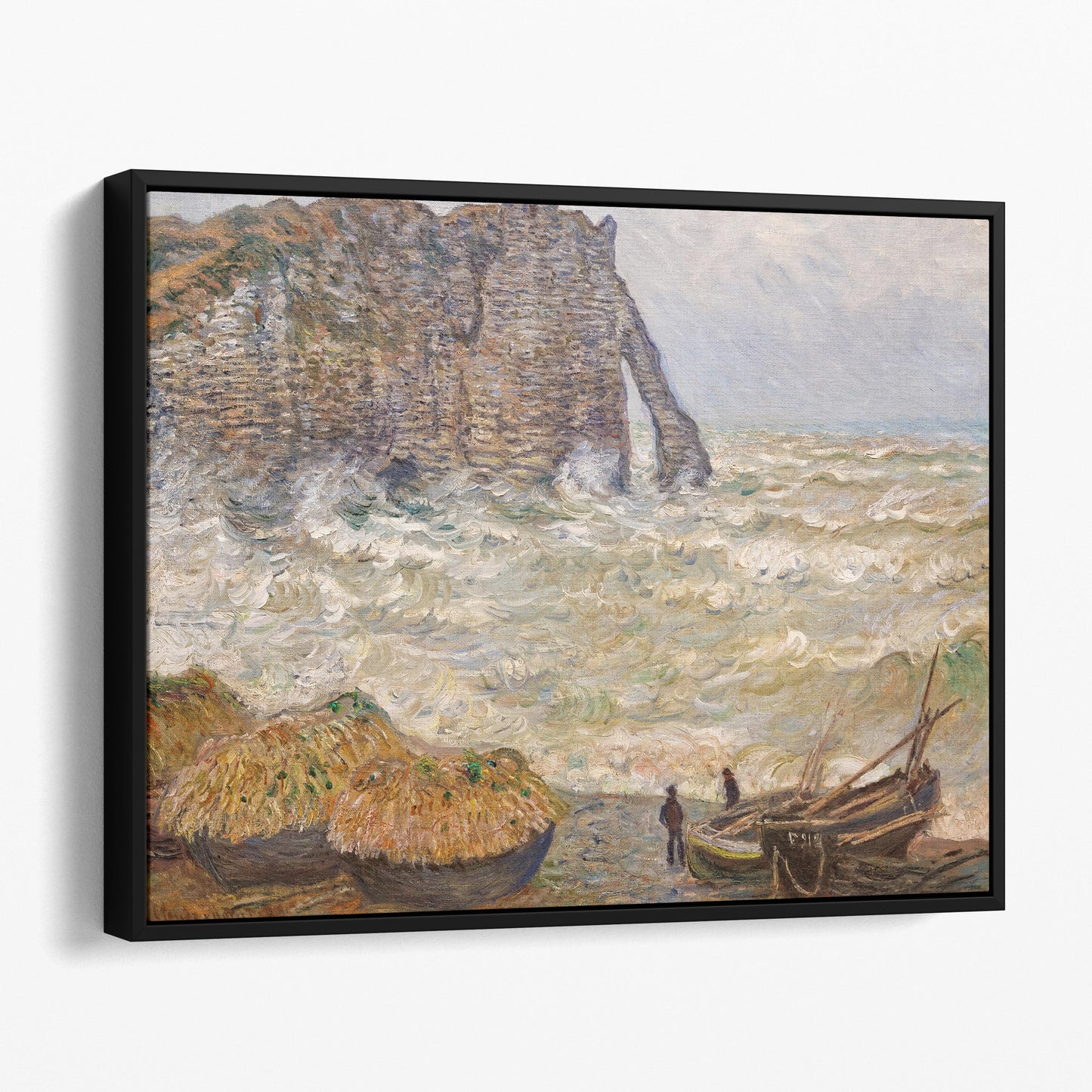Stormy Sea in Étretat (1883) by Claude Monet