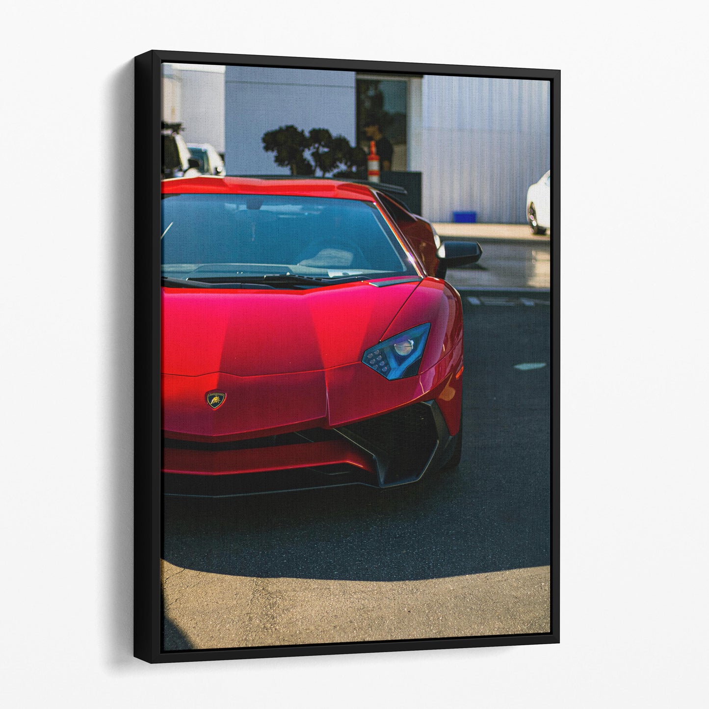 Red Lamborghini Front View