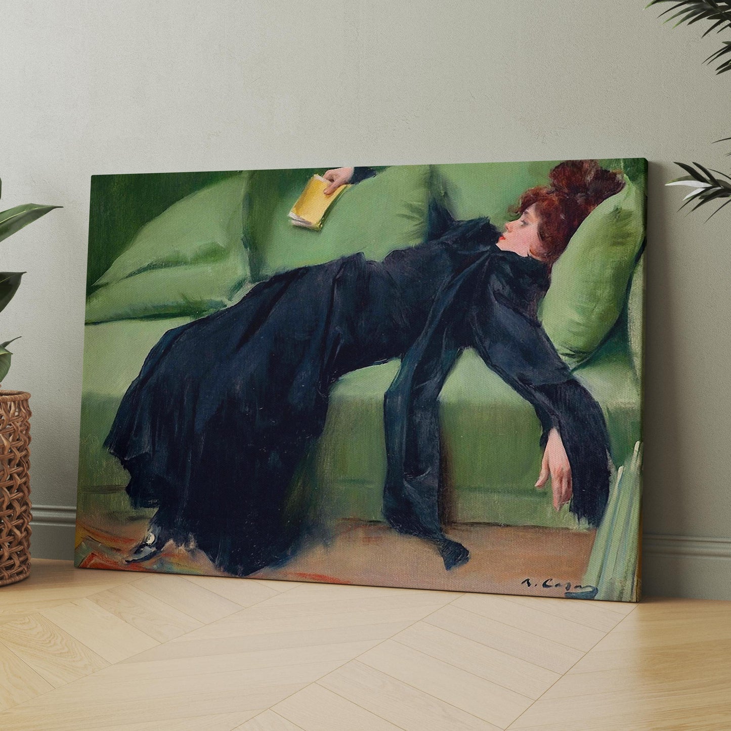 Decadent Young Woman. After the Dance (1899) by Ramon Casas