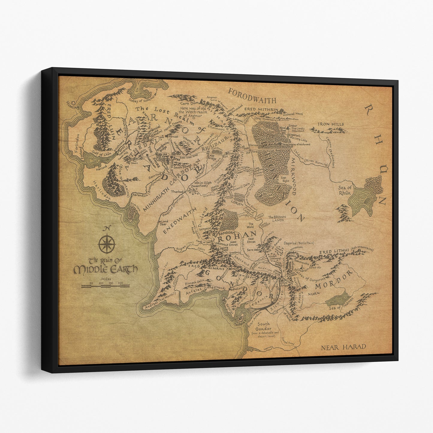 The Lord Of The Rings: Map of Middle Earth
