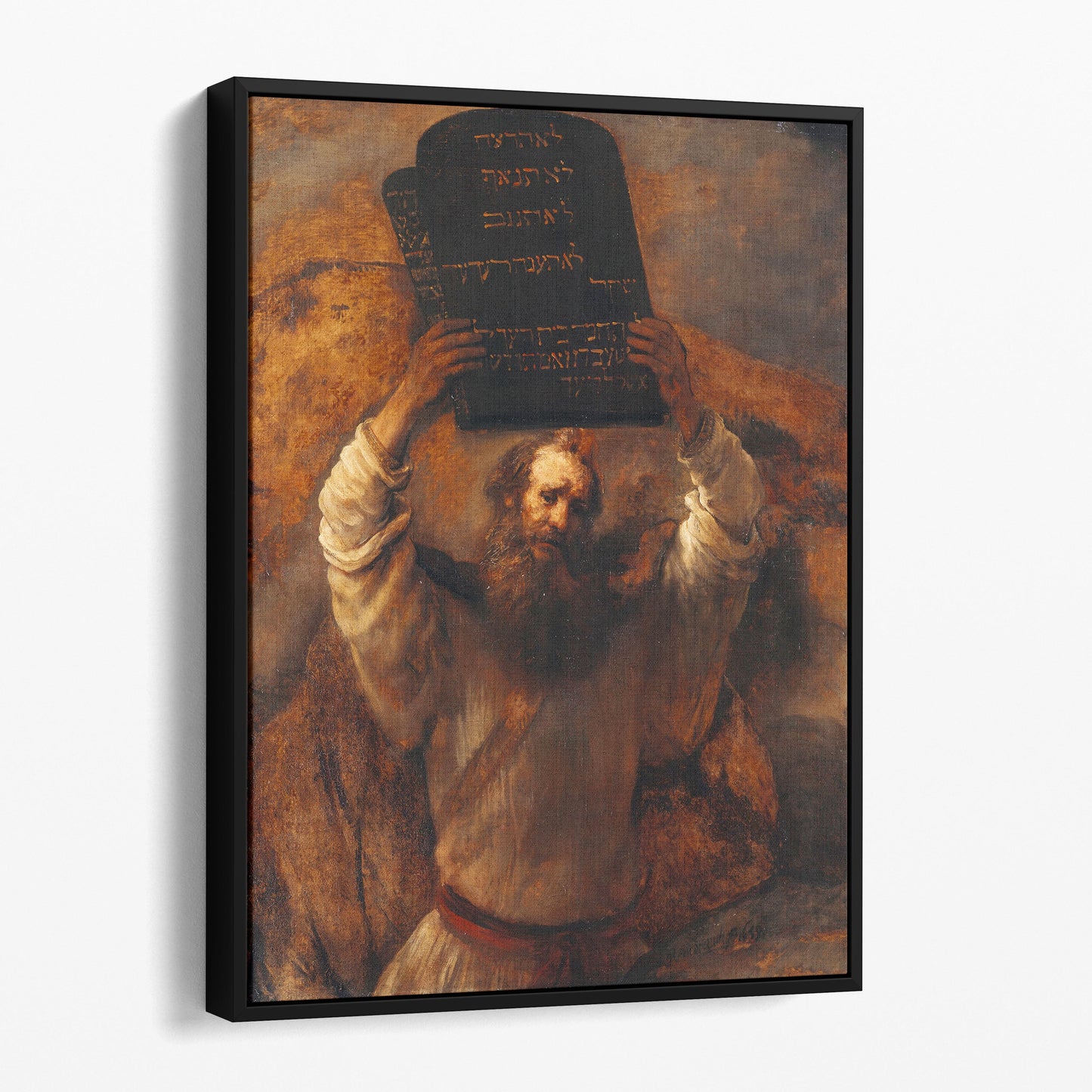 Moses With The Ten Commandments by Rembrandt