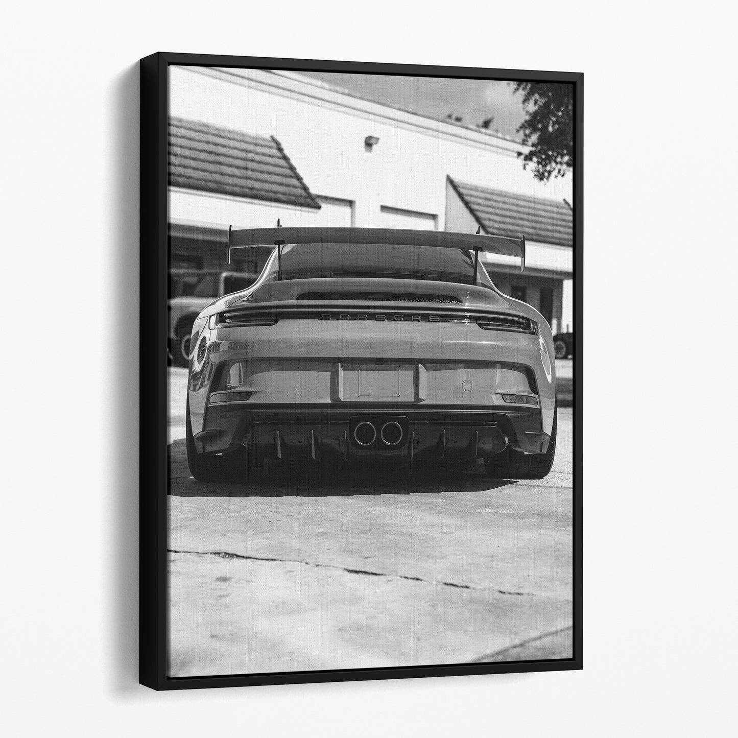 Black & White Porsche 911 GT3 RS Rear