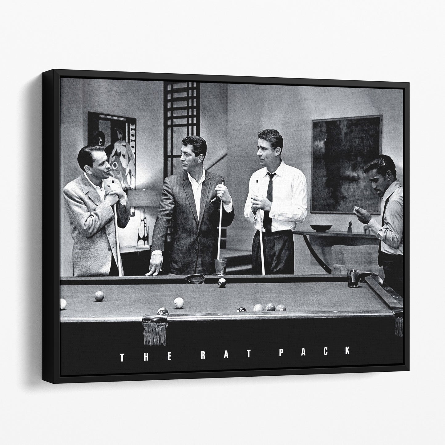 The Rat Pack Playing Pool in Ocean's 11