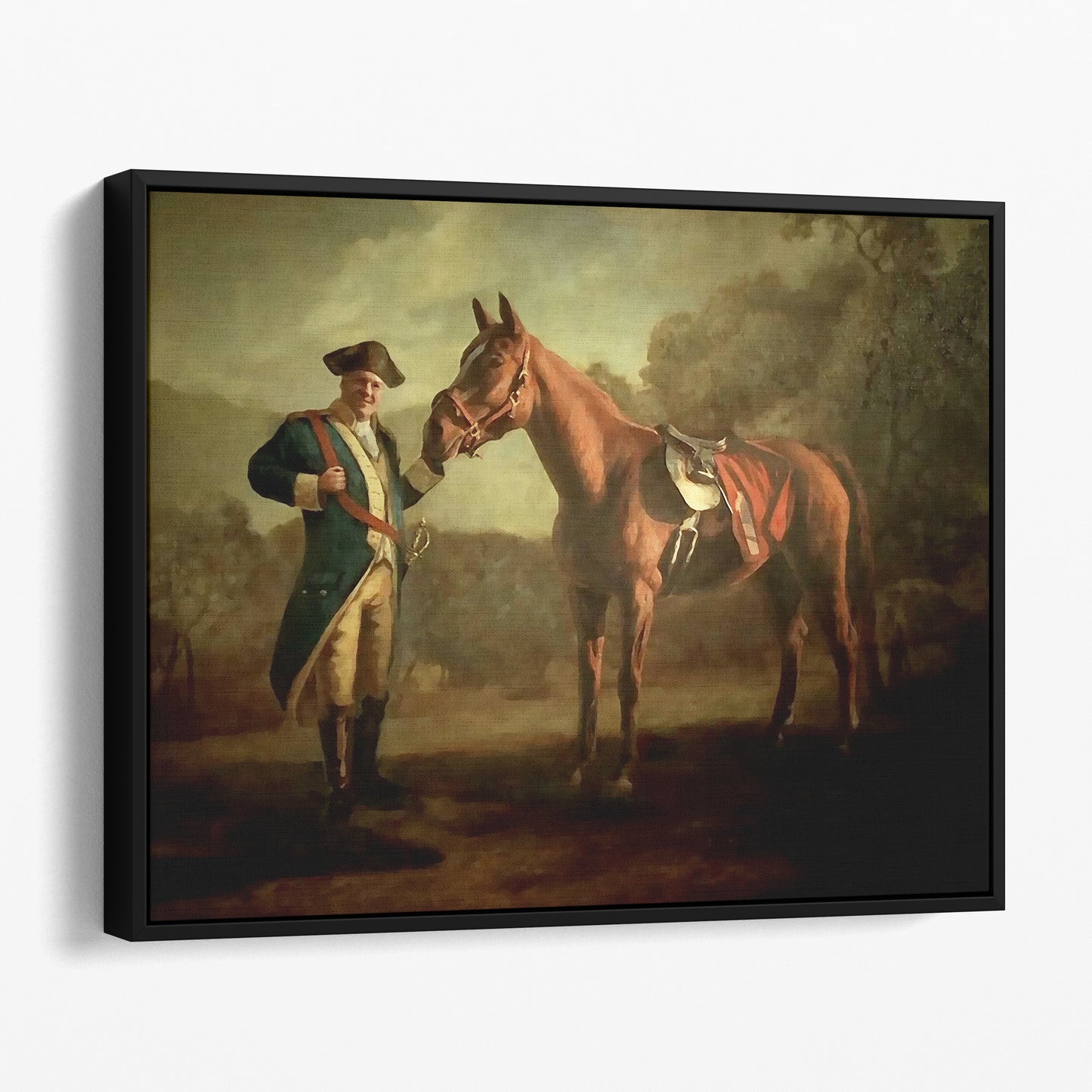 Pie-O-My Painting | The Sopranos: Tony with Pie-O-My Horse "Napoleon style"