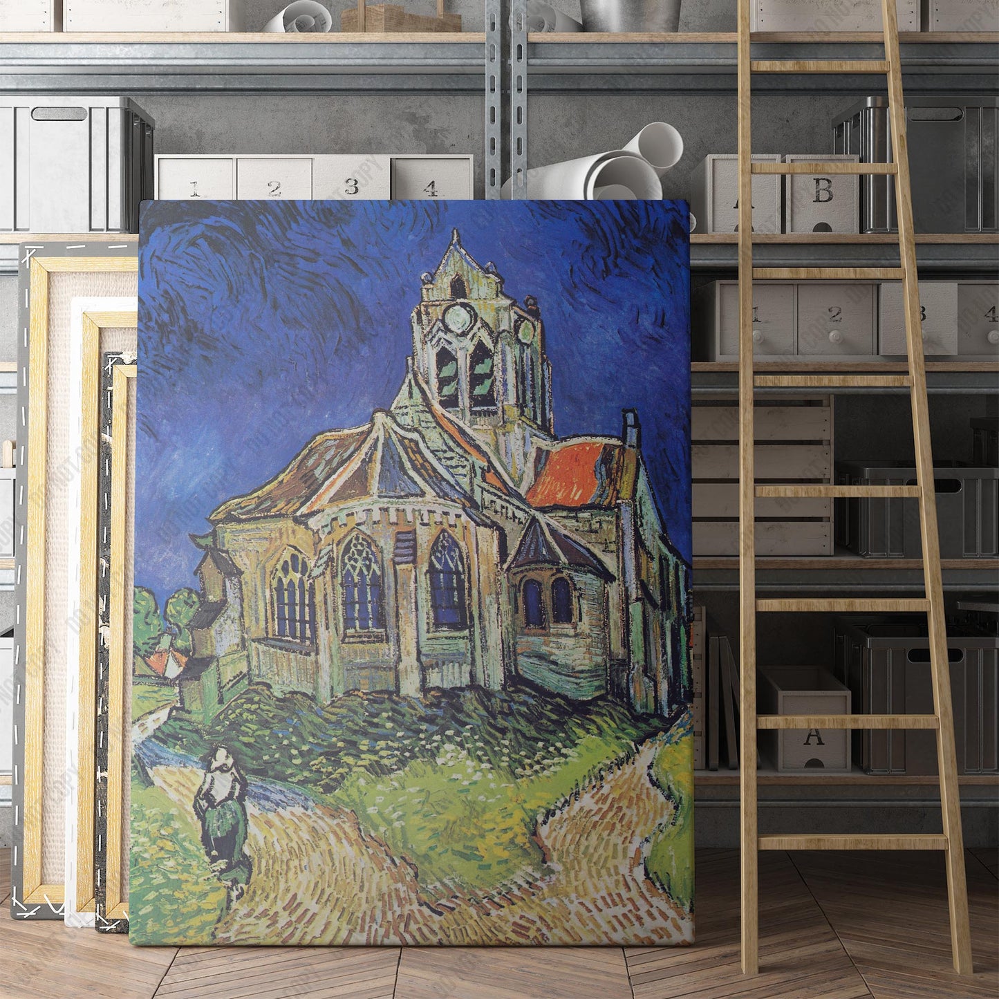 The Church at Auvers (1890) by Van Gogh