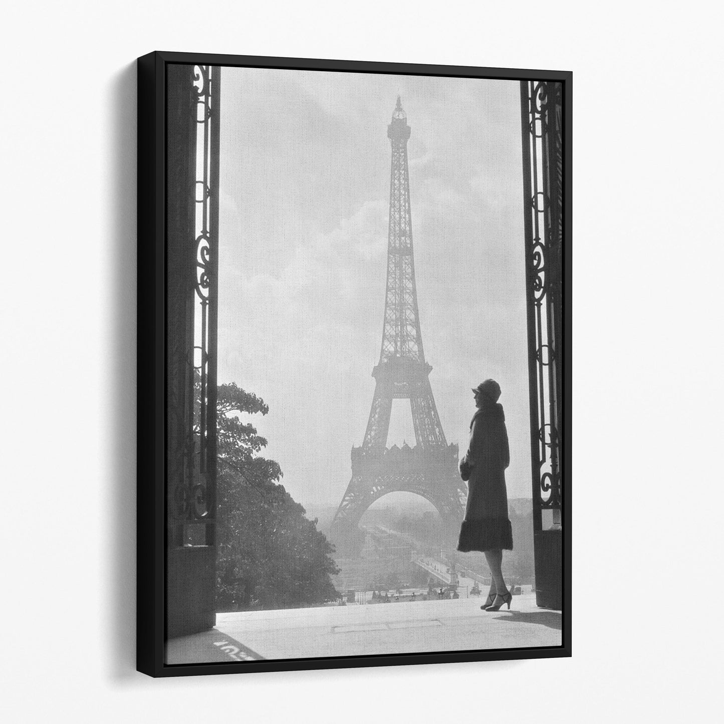 Woman Standing By Eiffel Tower, Paris 1920s