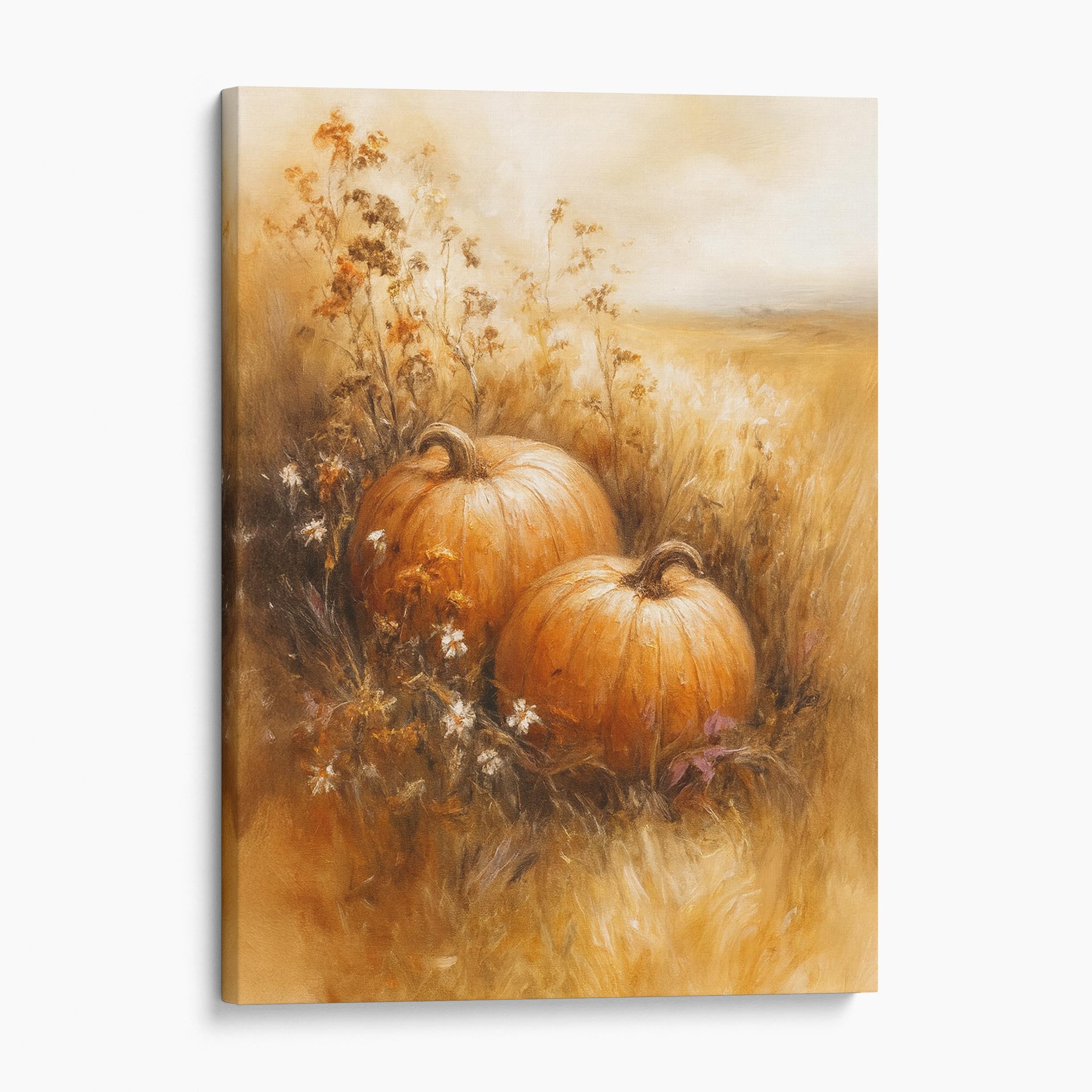 Pumpkin Field Canvas Wall Art Prints – Big Canvas Art Prints