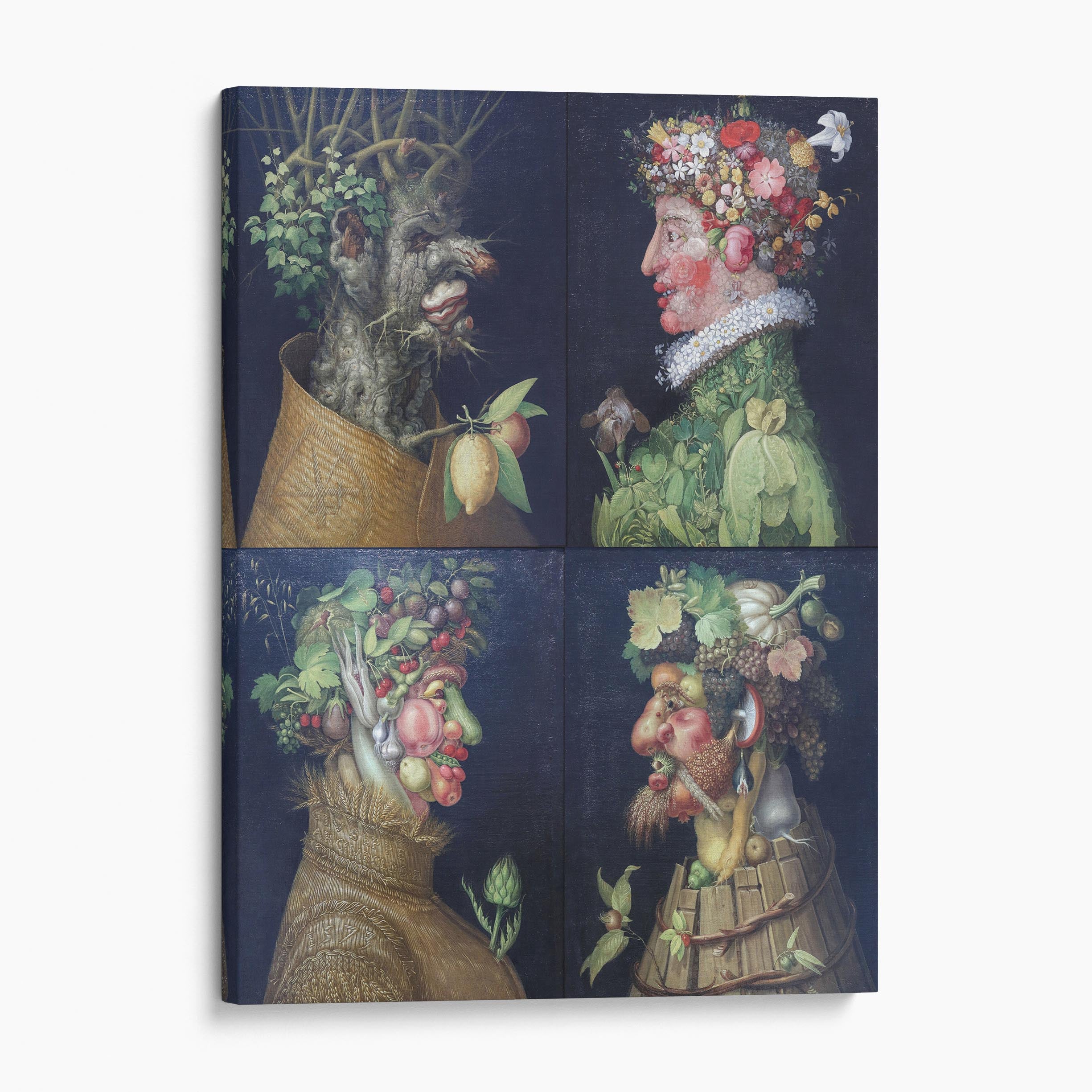 The Four Seasons by Giuseppe Arcimboldo Canvas Wall Art Prints – Big ...