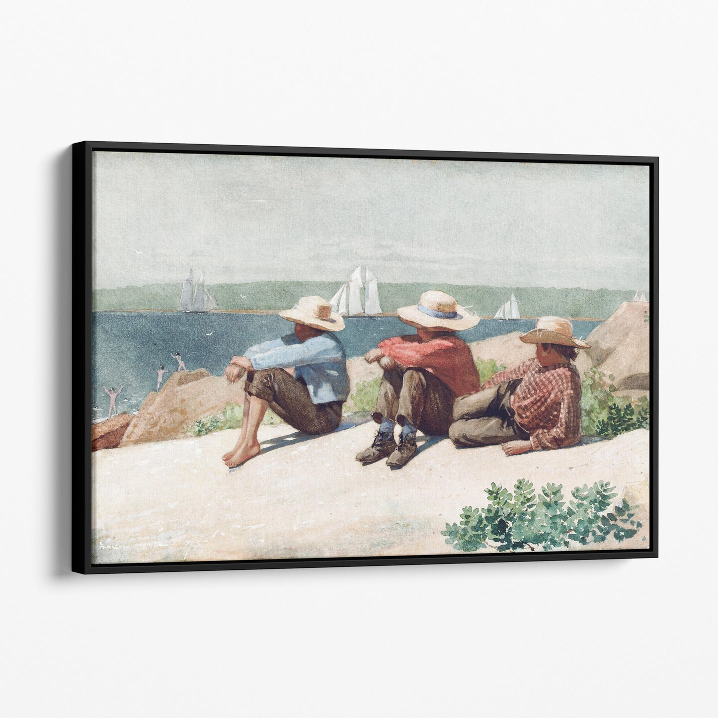 Watching the Ships, Gloucester, 1875 by Winslow Homer