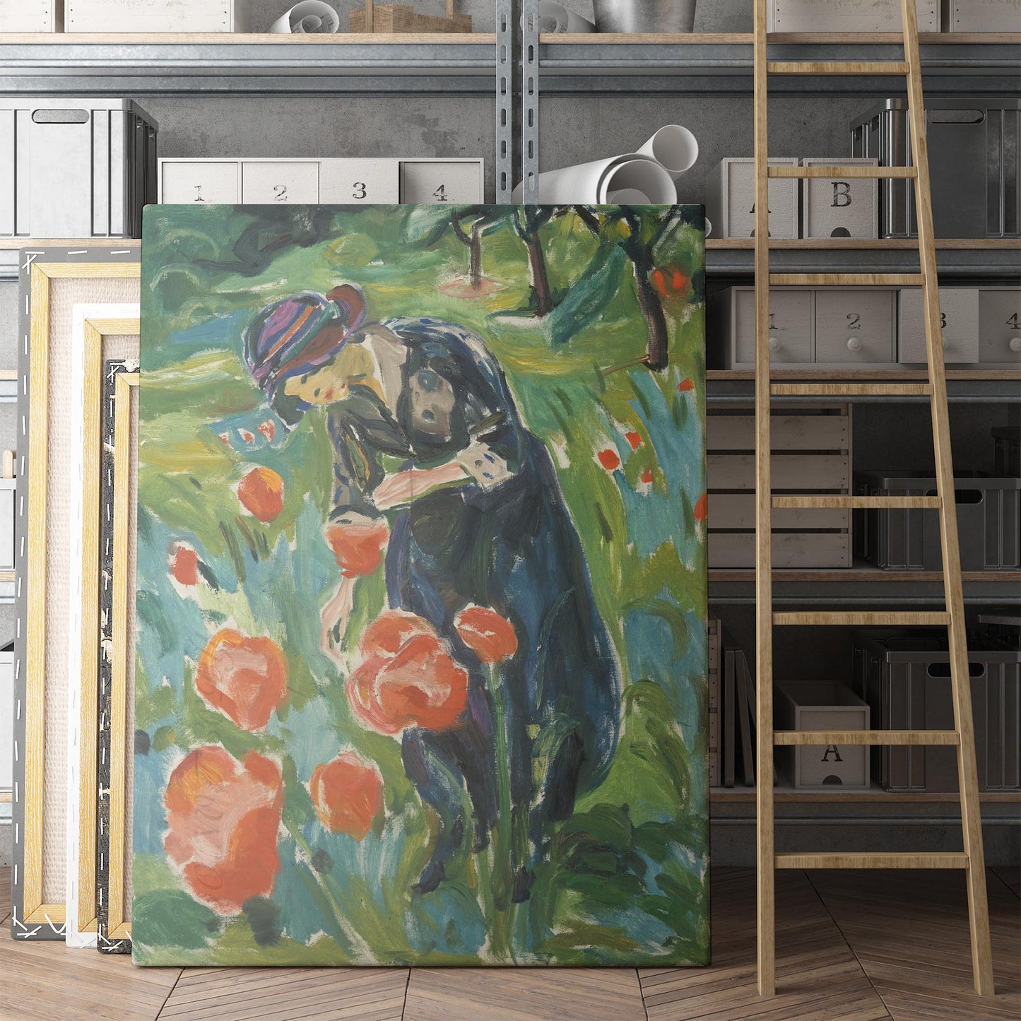 Woman with Poppies by Edvard Munch