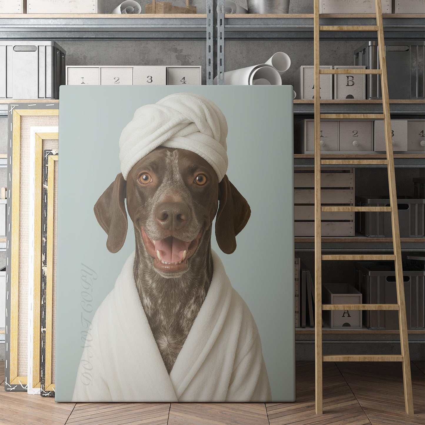 German Shorthaired Pointer Dog Bath Towel