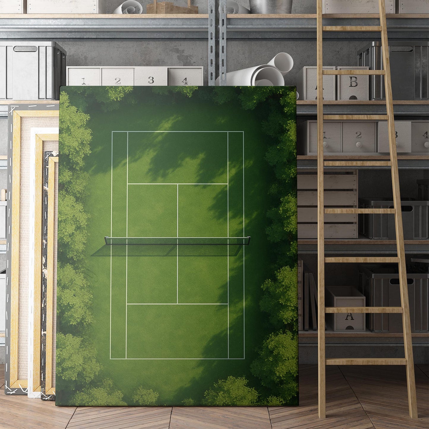 Grass Tennis Court