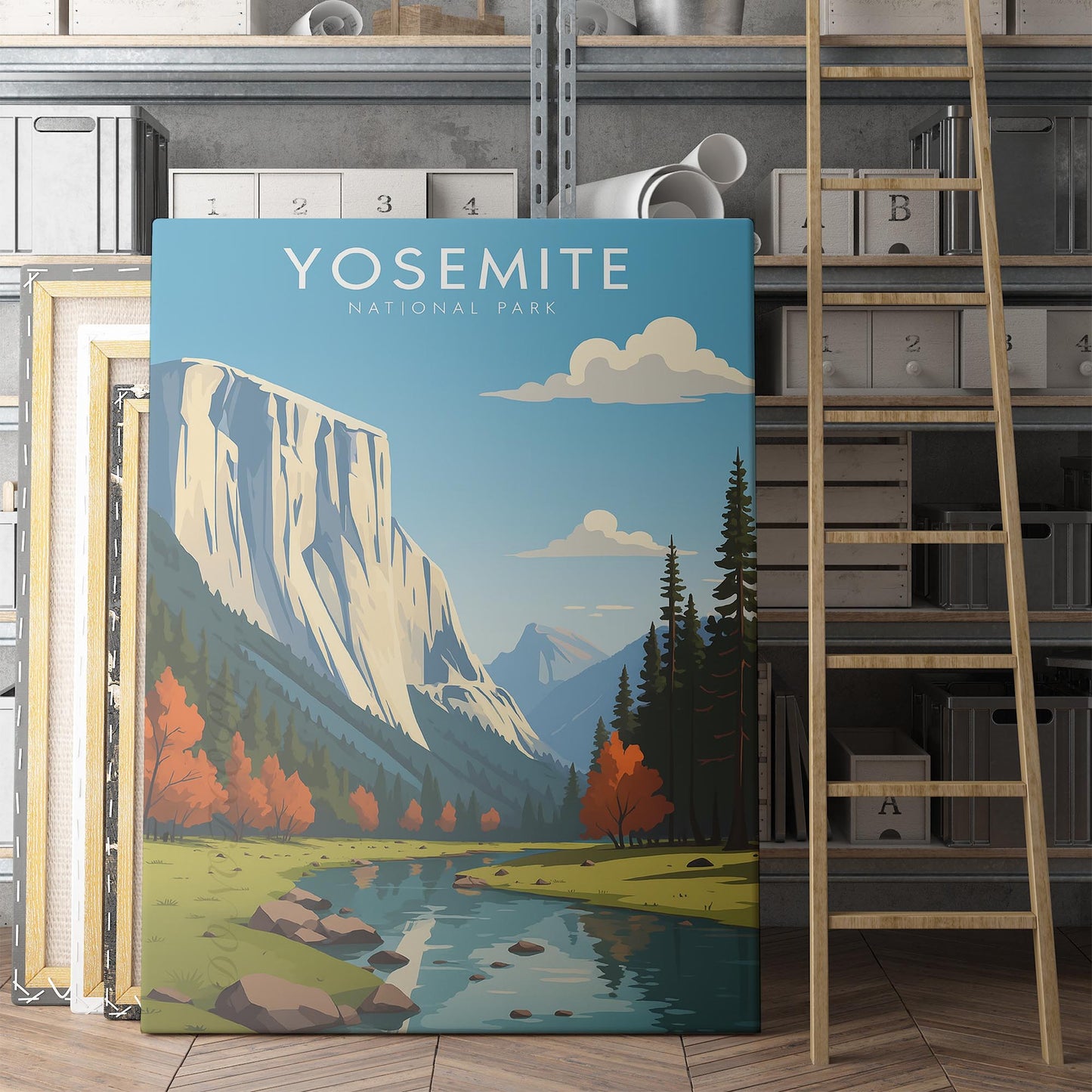 Yosemite National Park Vintage Travel Poster