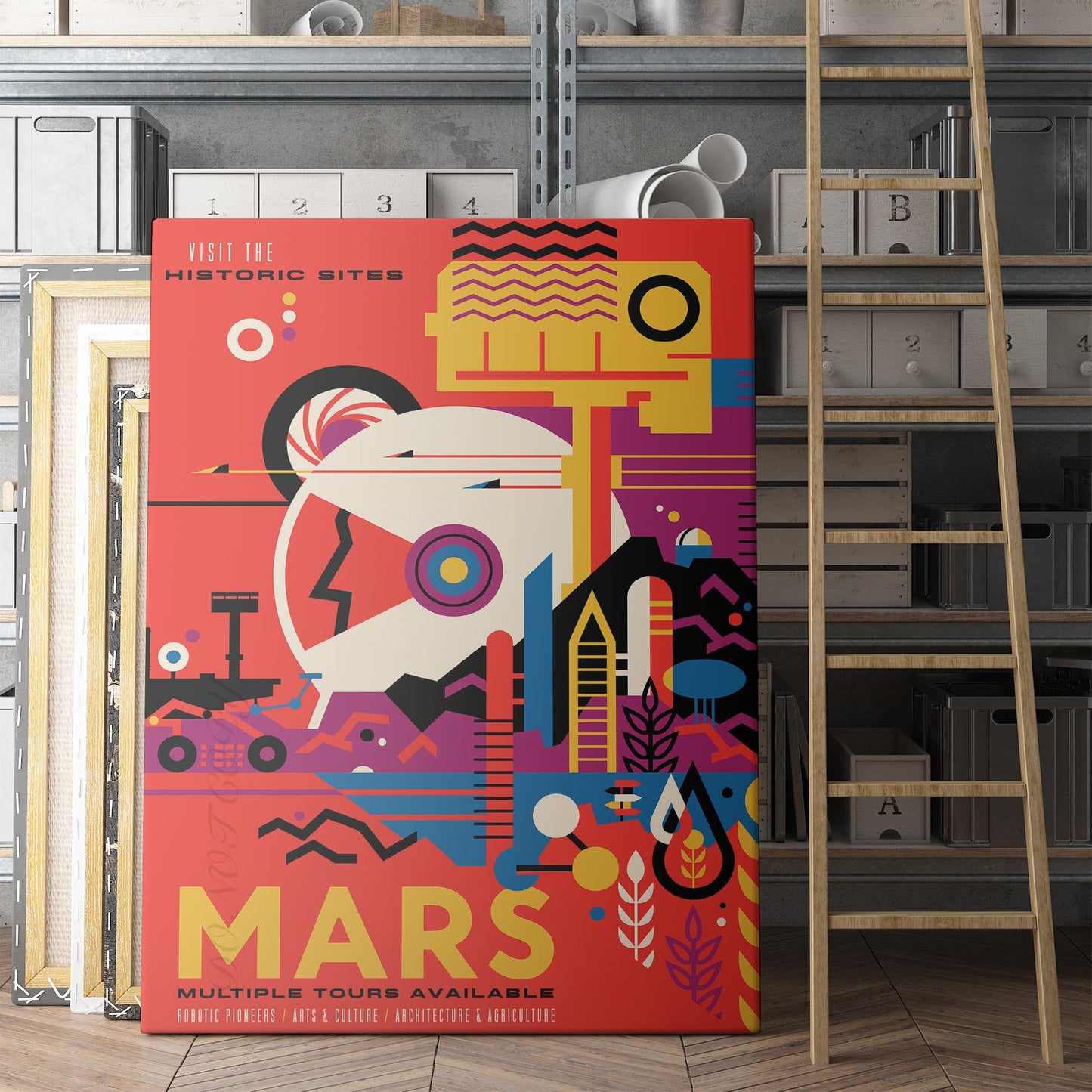 Mars NASA Travel Poster