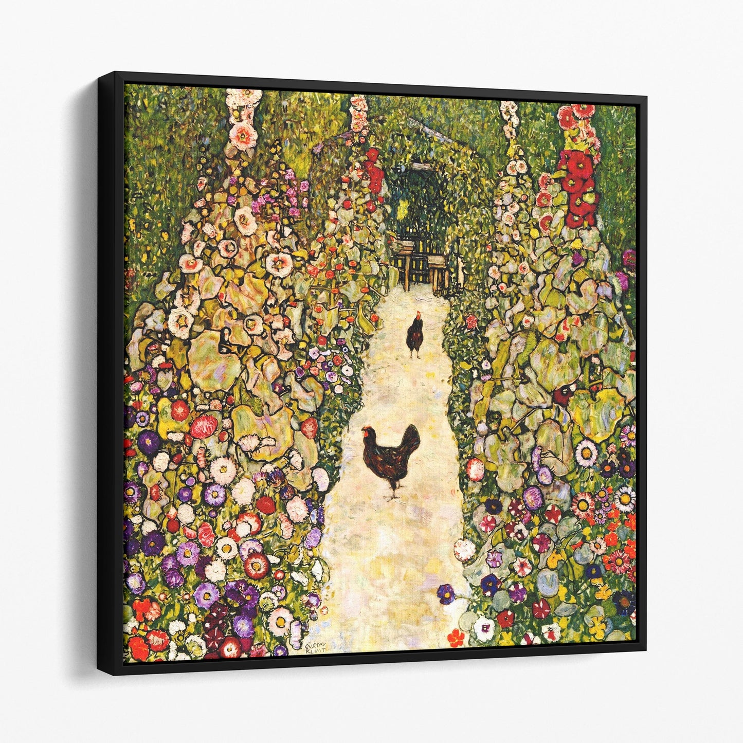 Garden Path With Chickens by Gustav Klimt
