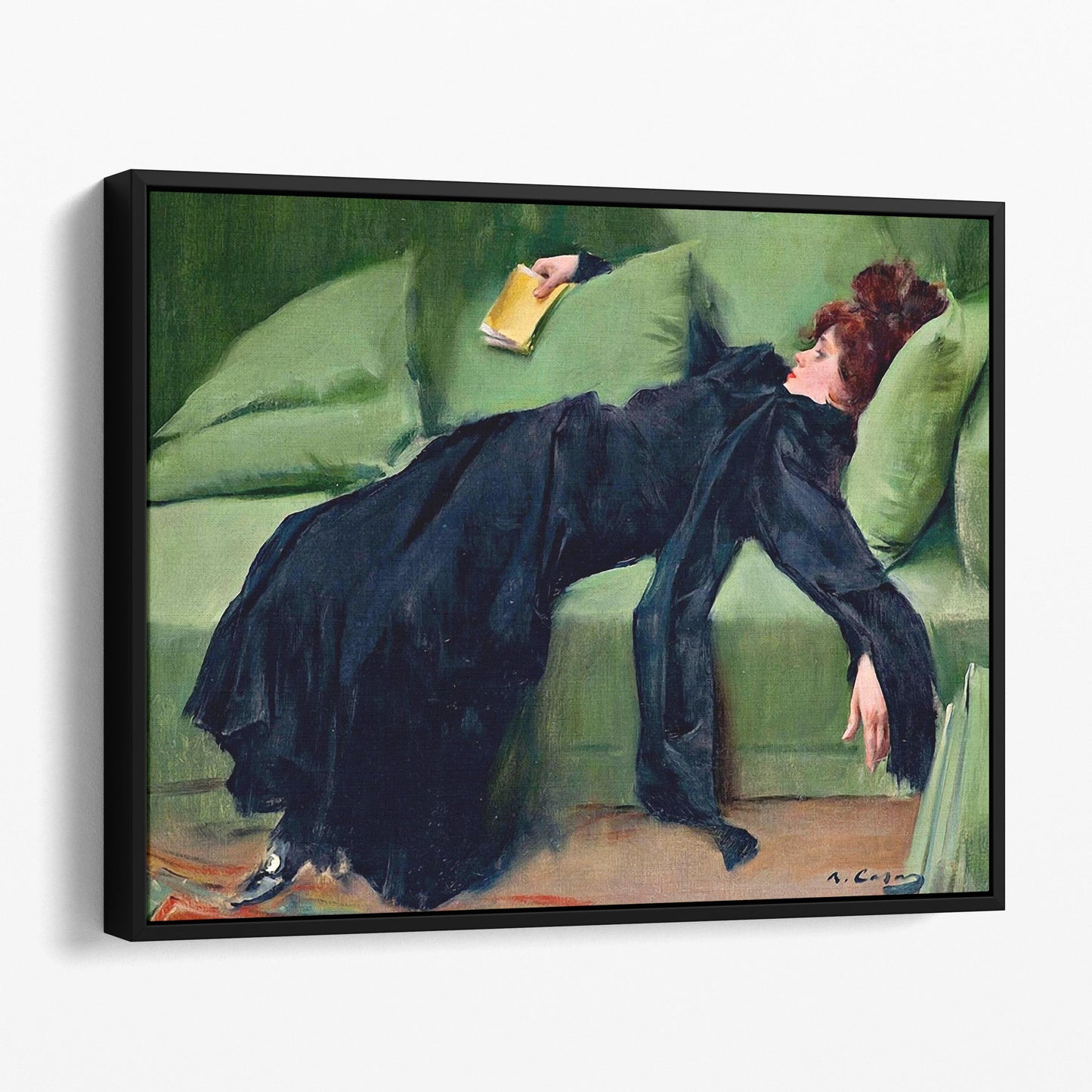 Decadent Young Woman After The Dance