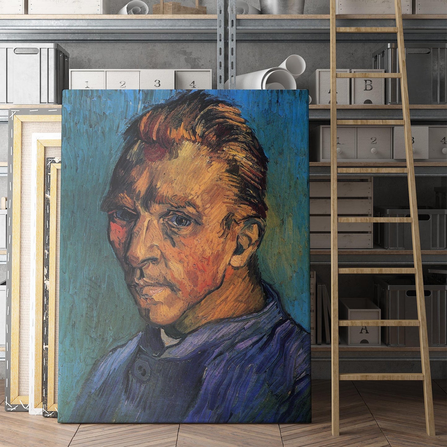 Self Portrait 1889 by Van Gogh
