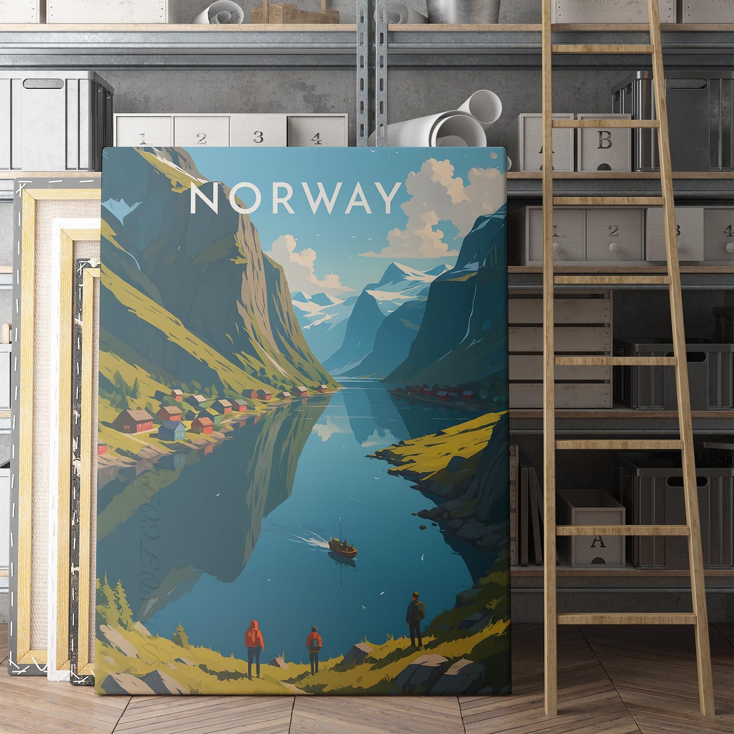 Norway Vintage Travel Poster