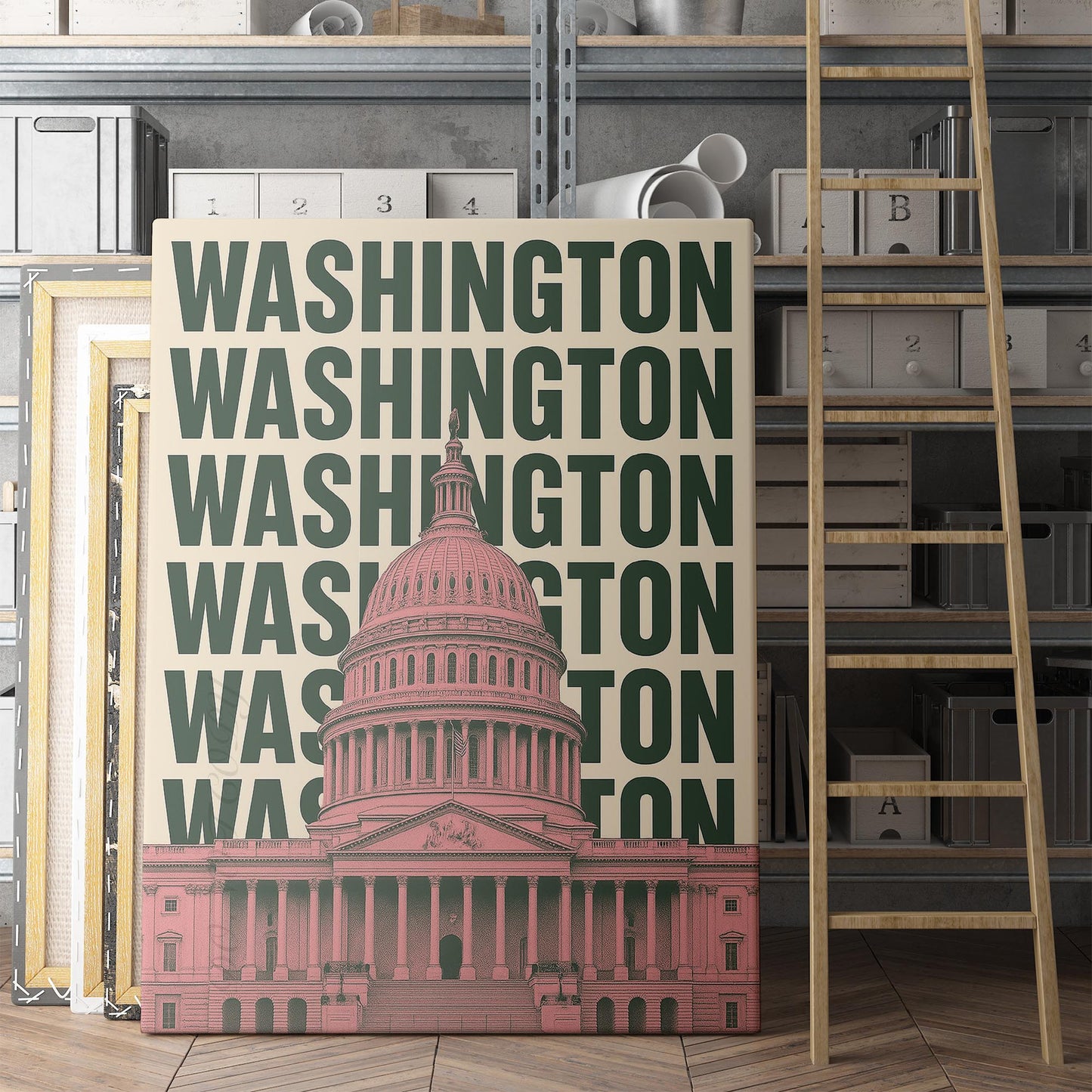 Washington DC Retro Poster