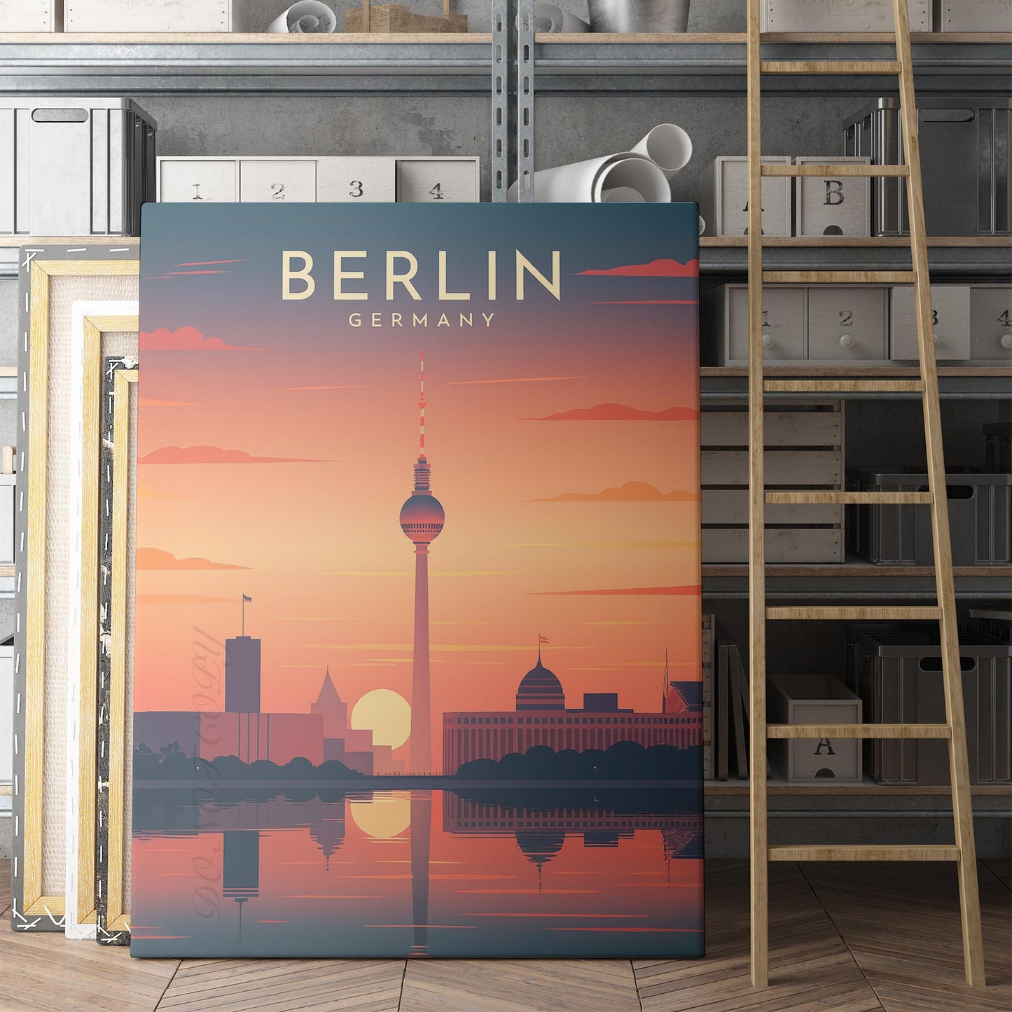 Berlin Germany Travel Poster