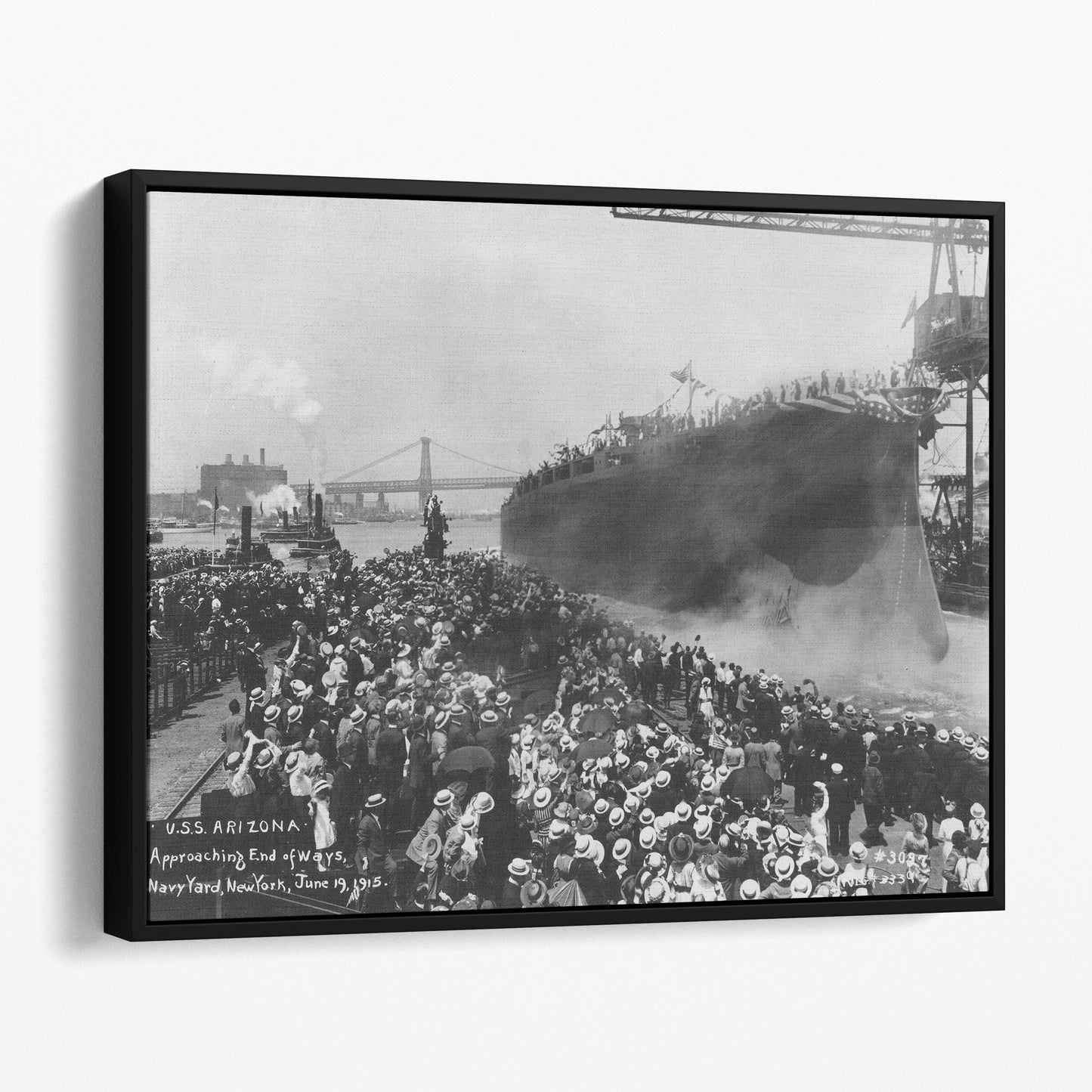 USS Arizona At Launch 1915