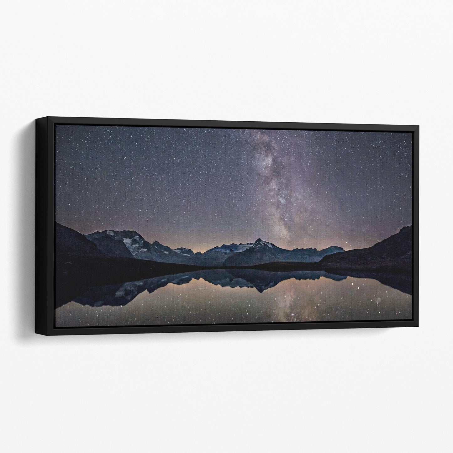 Milky Way Over Mountains And Lake